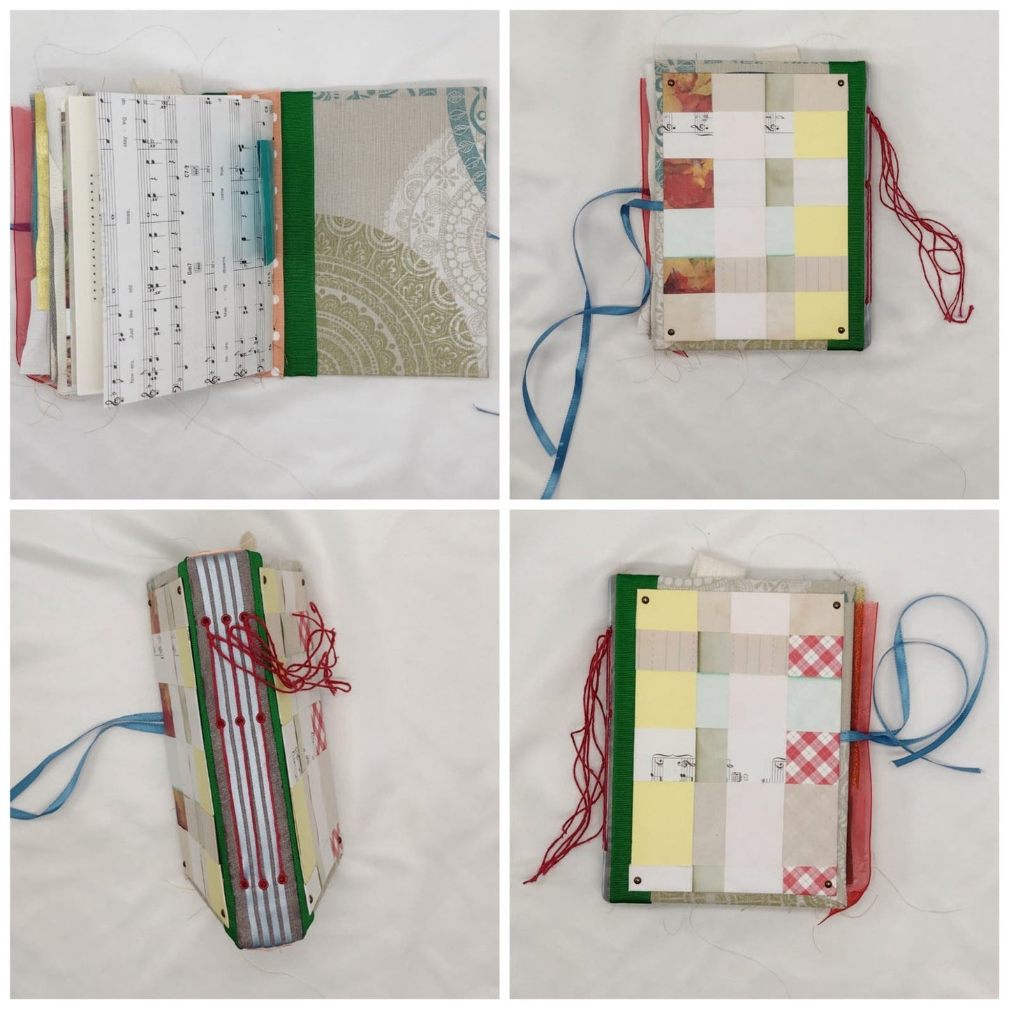 Eclectic Junk Journal 7, Handmade Recycled Journal, Mixed Media Journal
