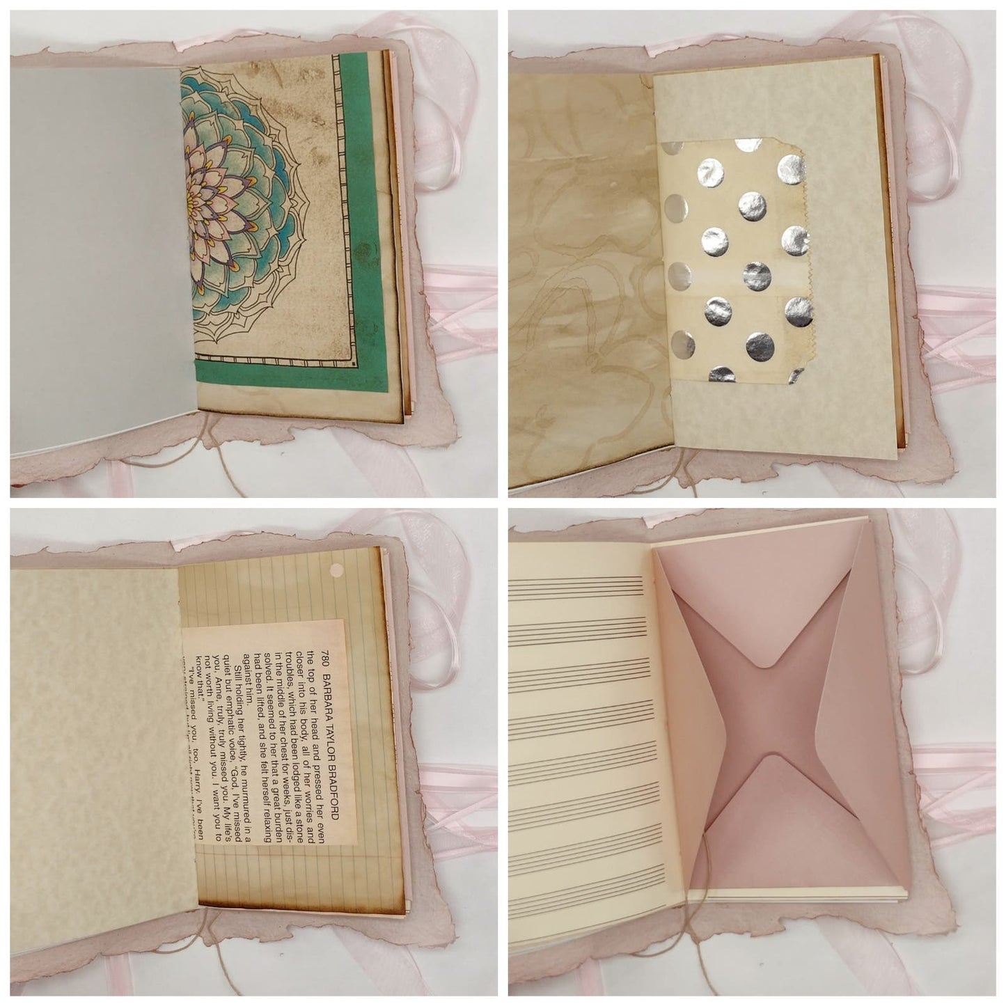 Pink Cover Naked Single Signature Junk Journal