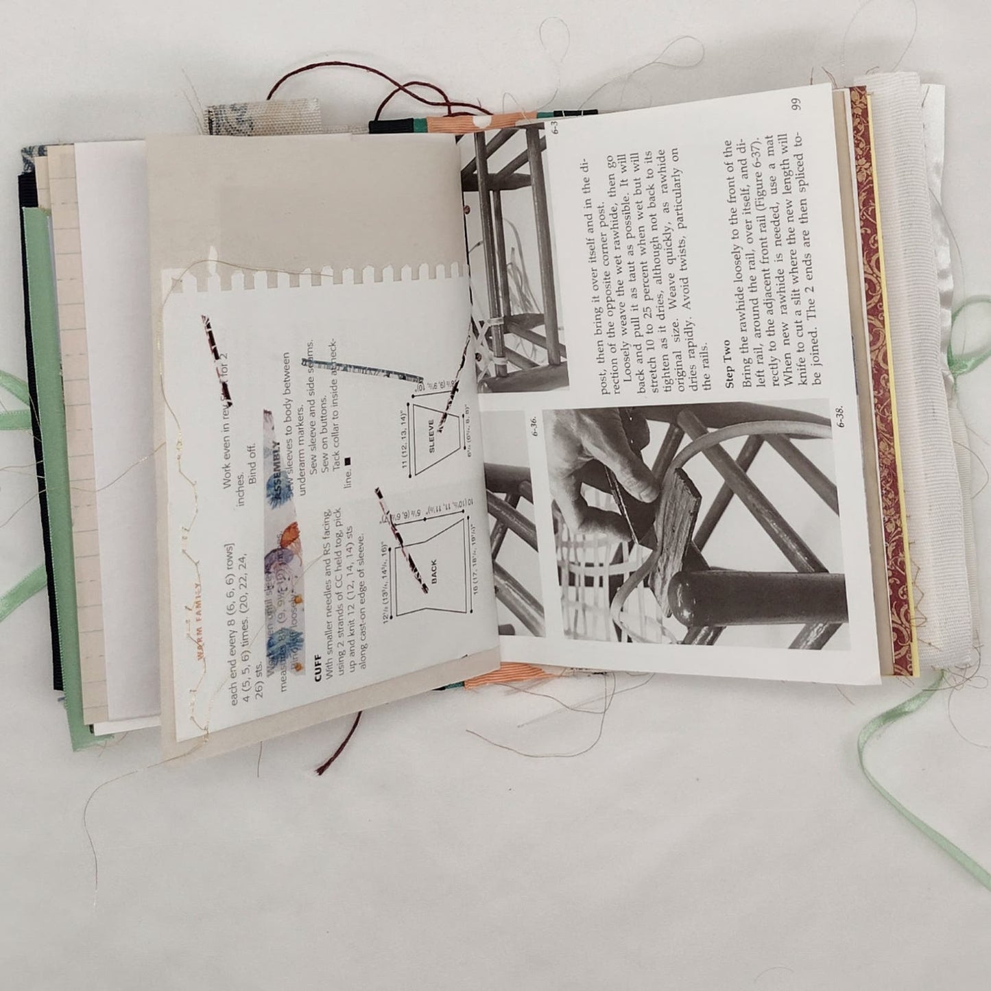 Eclectic Junk Journal 18, Handmade Recycled Journal, Mixed Media Journal