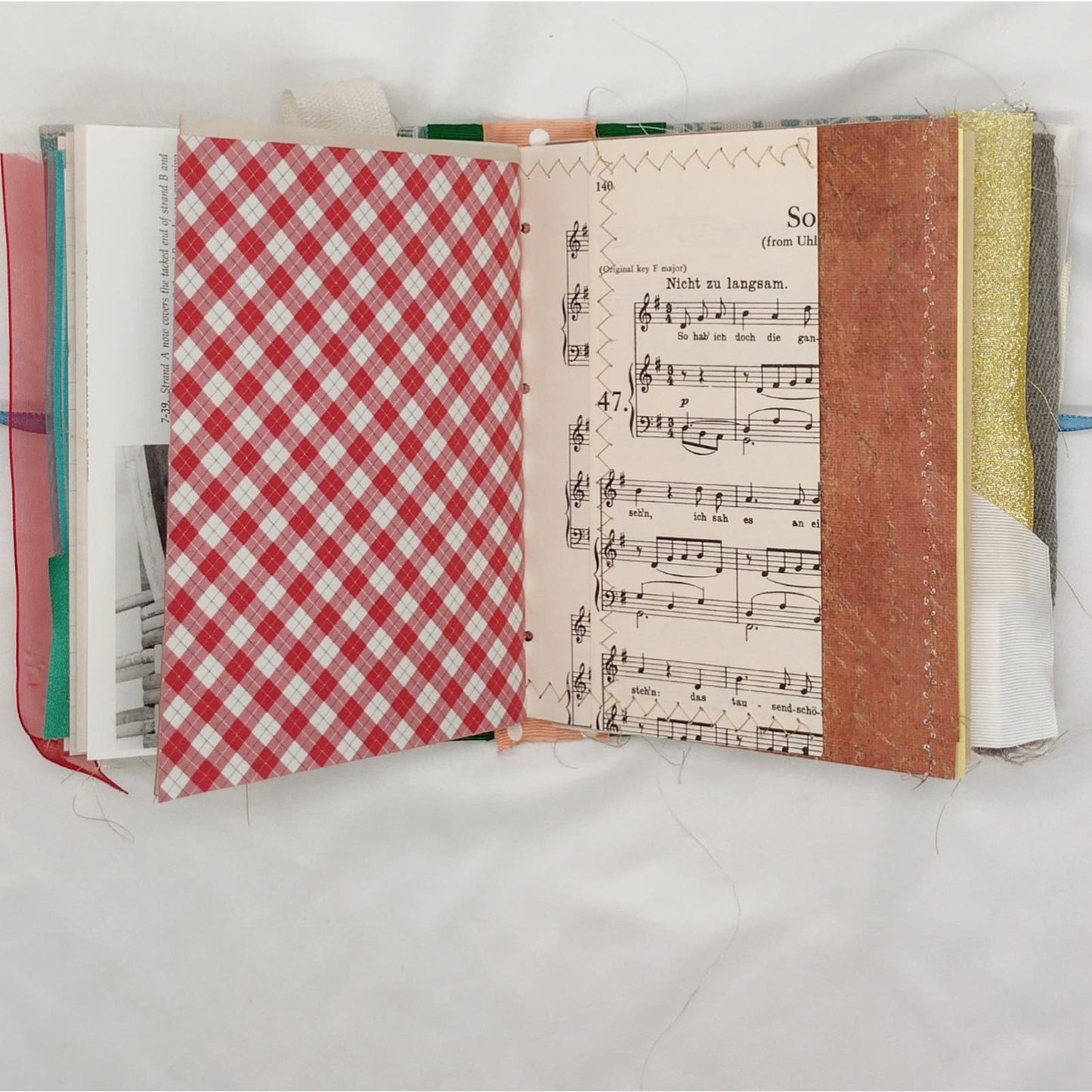Eclectic Junk Journal 7, Handmade Recycled Journal, Mixed Media Journal
