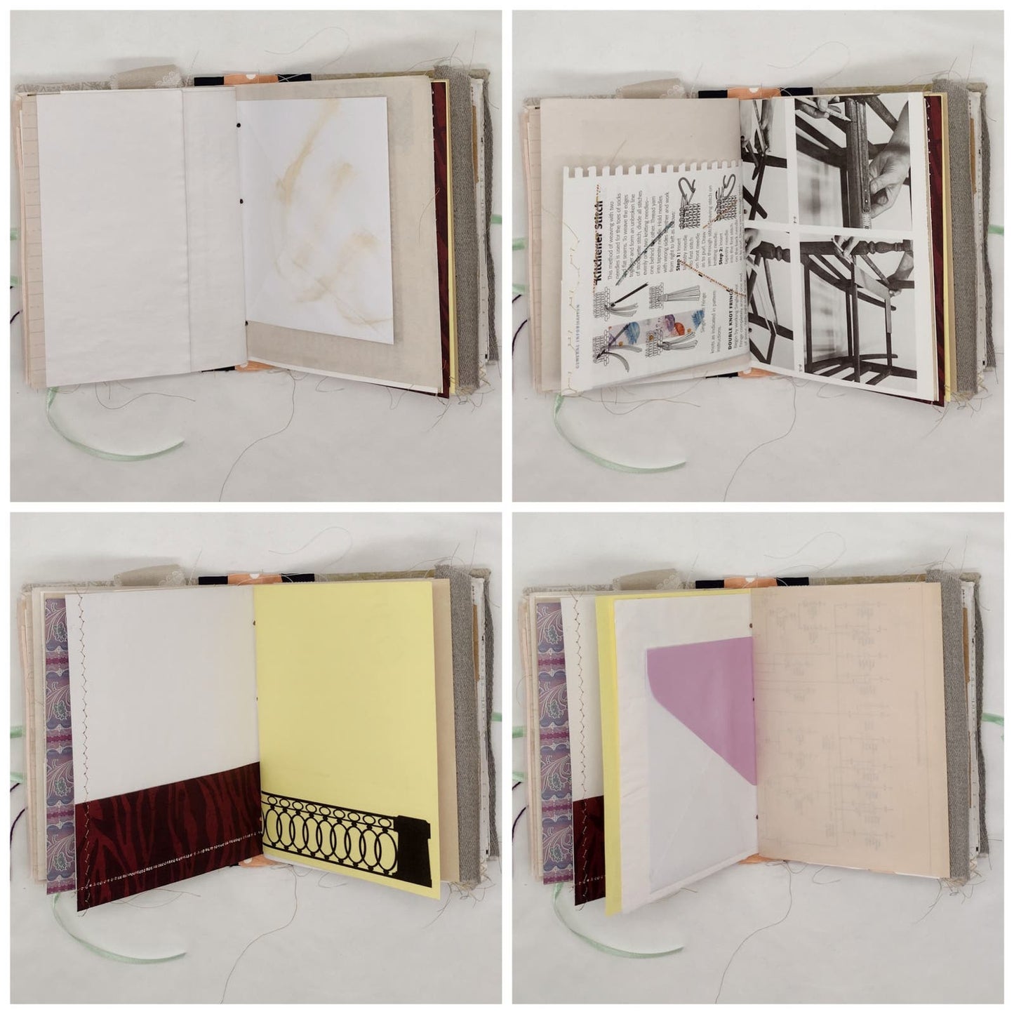 Eclectic Junk Journal 2, Handmade Recycled Journal, Mixed Media Journal