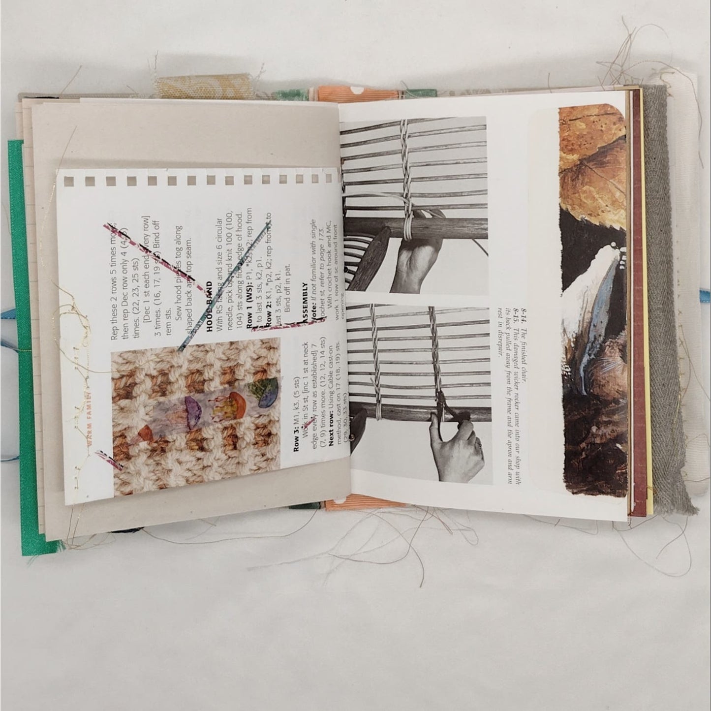 Eclectic Junk Journal 3, Handmade Recycled Journal, Mixed Media Journal