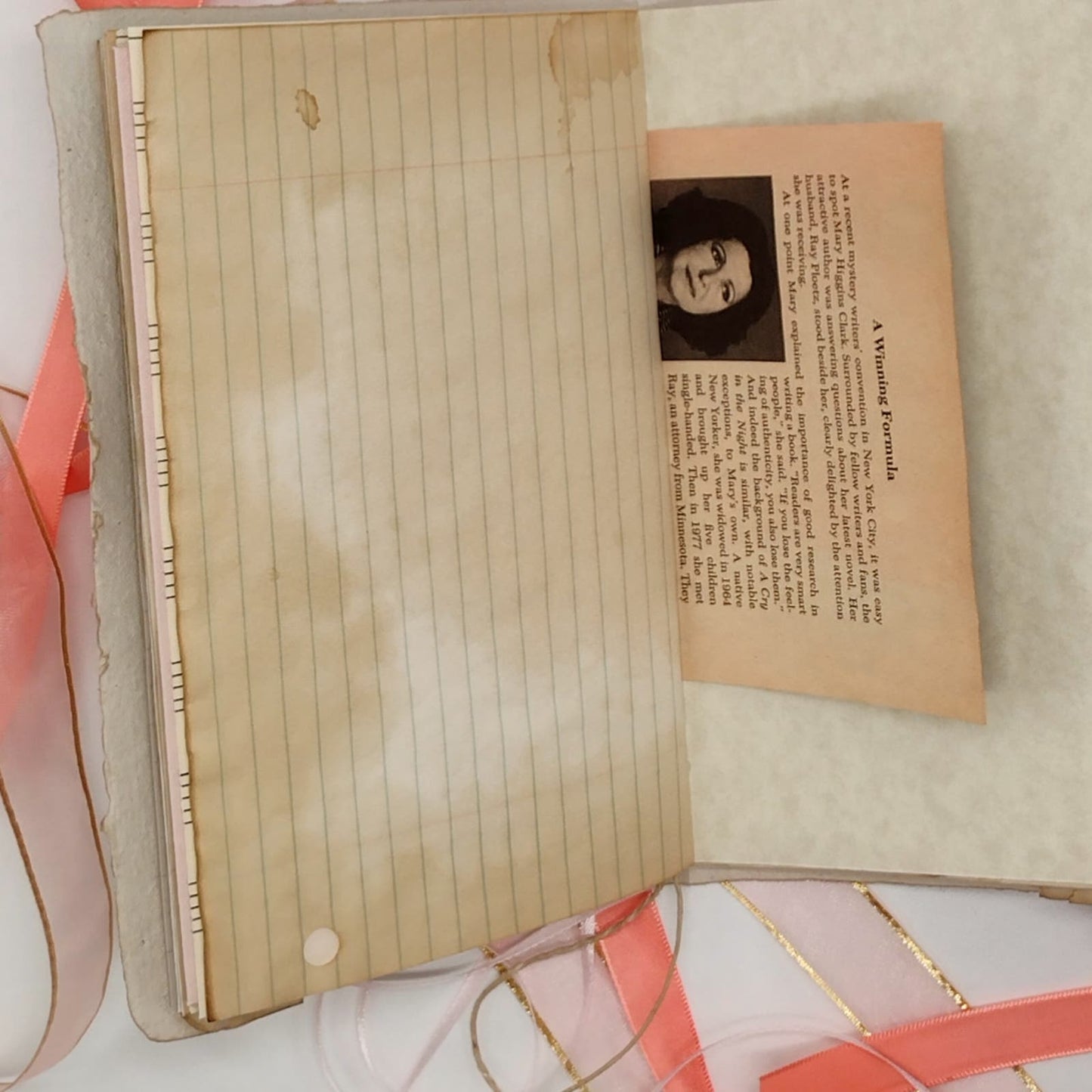 Beige Cover Naked Single Signature Junk Journal