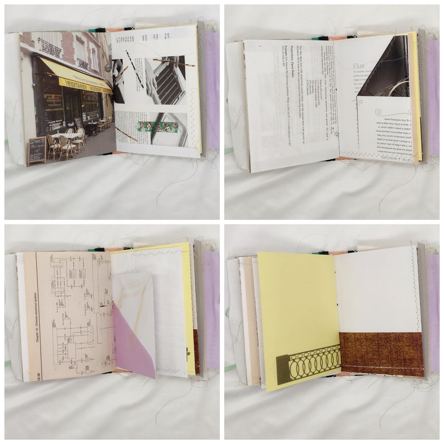 Eclectic Junk Journal 13, Handmade Recycled Journal, Mixed Media Journal