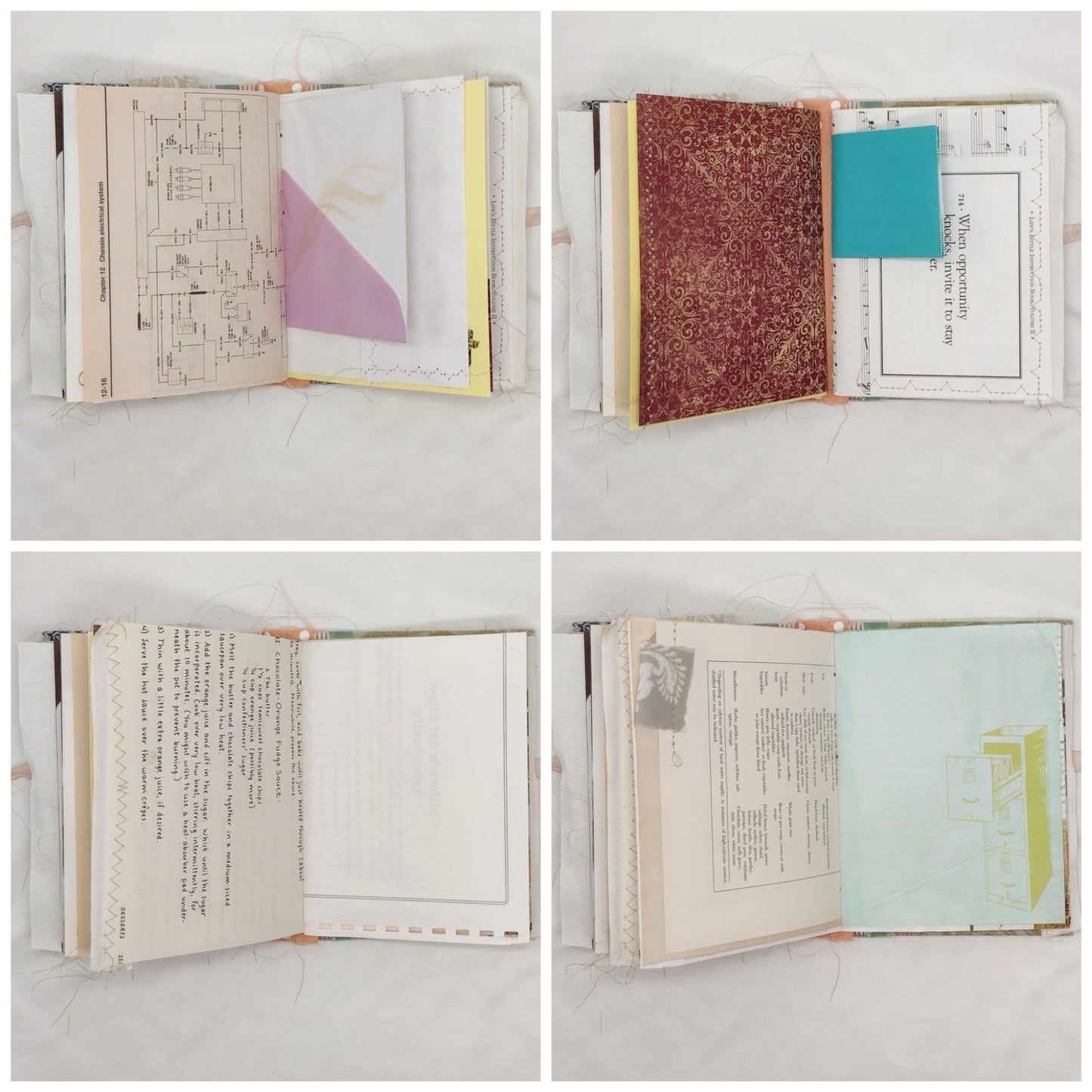 Eclectic Junk Journal 11, Handmade Recycled Journal, Mixed Media Journal