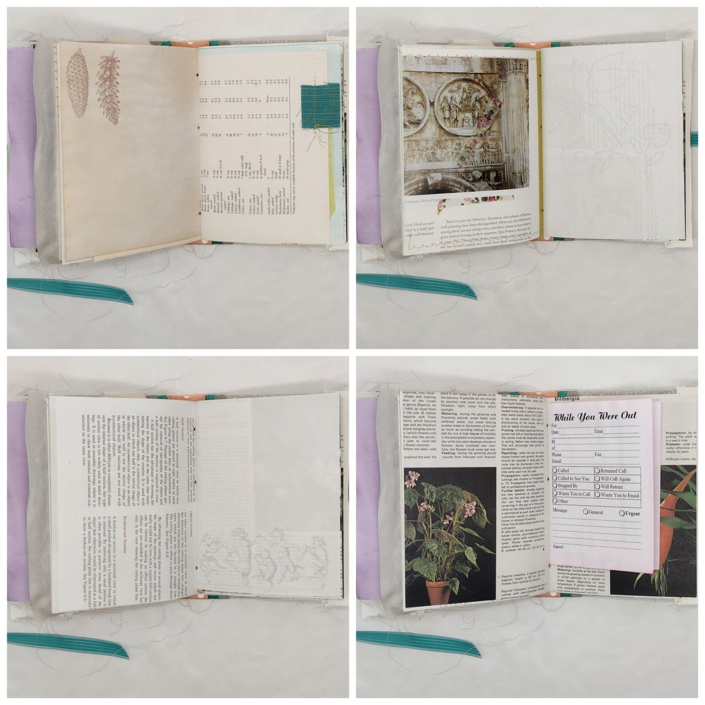 Eclectic Junk Journal 16, Handmade Recycled Journal, Mixed Media Journal