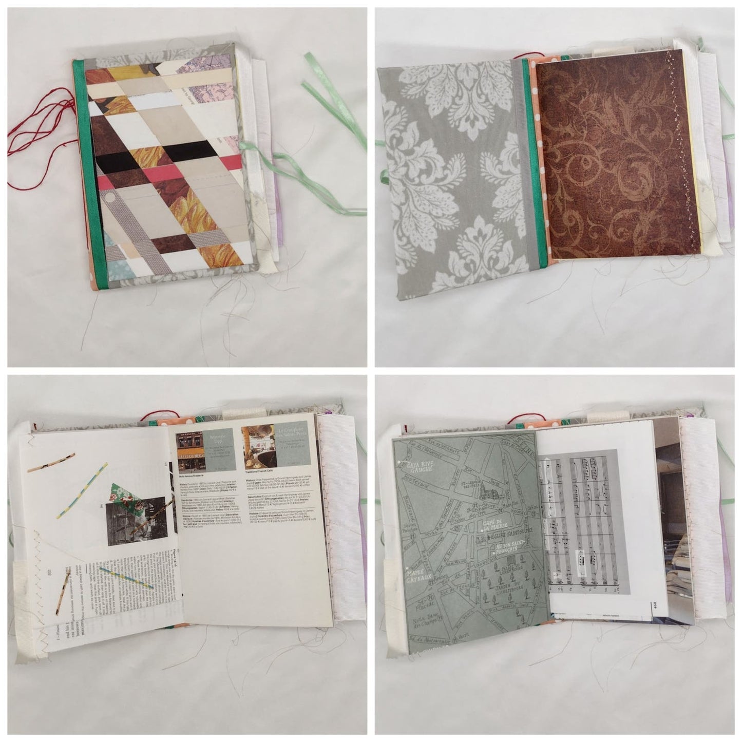 Eclectic Junk Journal 14, Handmade Recycled Journal, Mixed Media Journal
