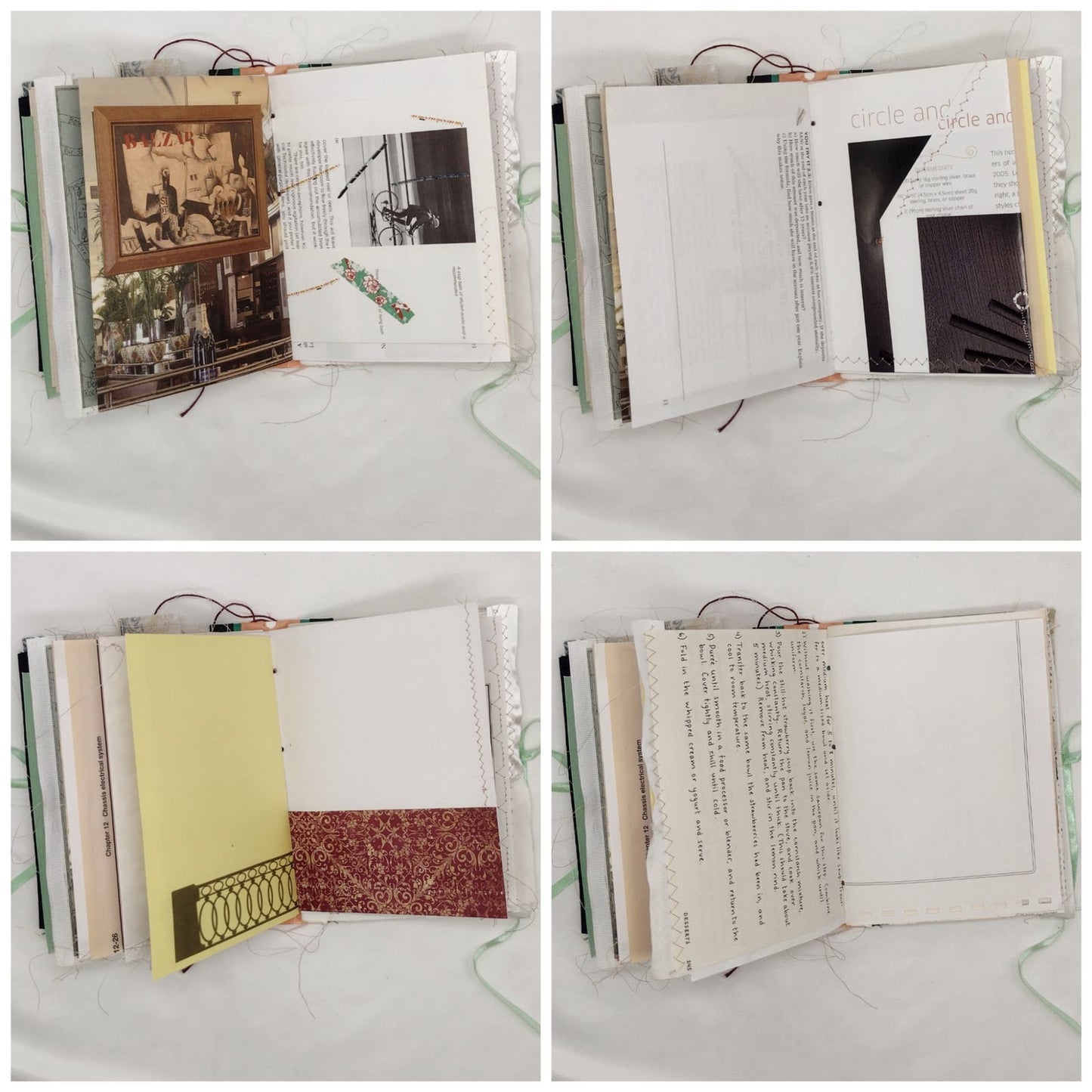 Eclectic Junk Journal 18, Handmade Recycled Journal, Mixed Media Journal