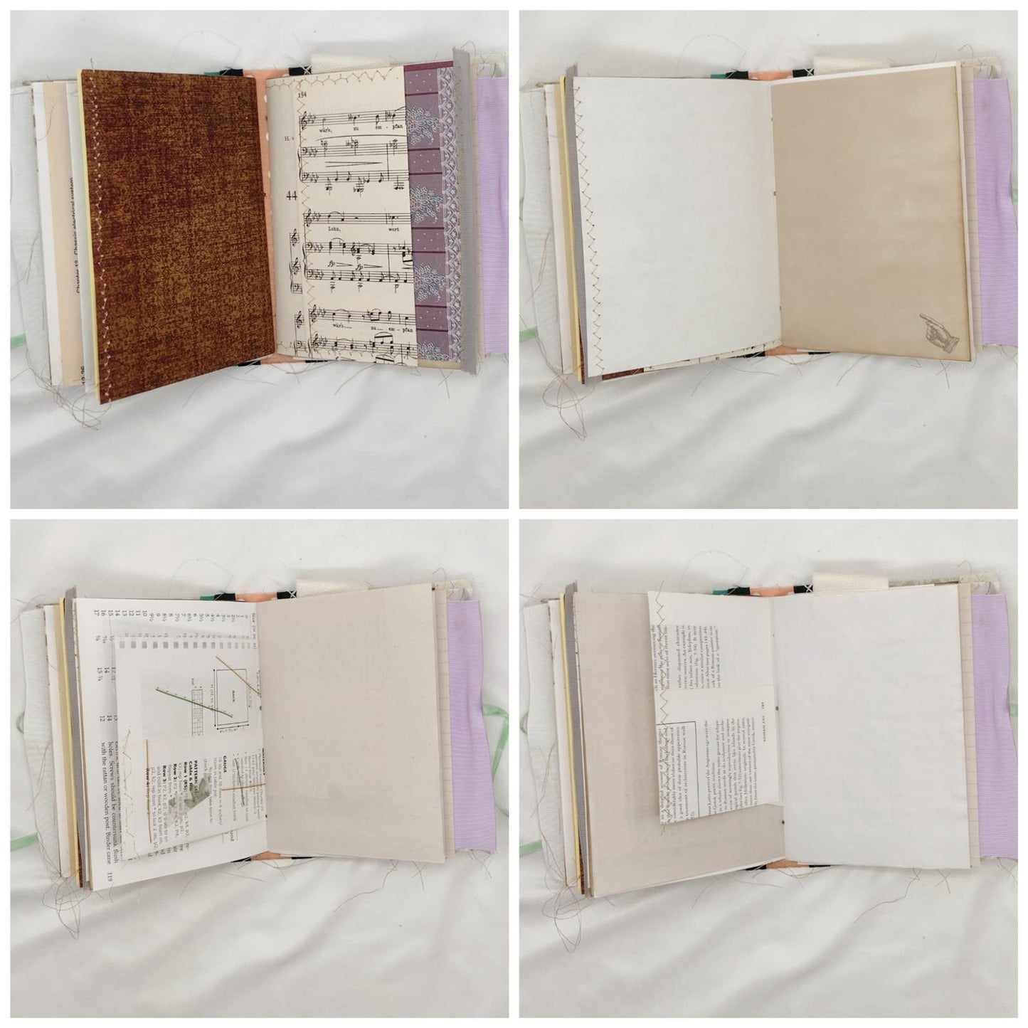 Eclectic Junk Journal 13, Handmade Recycled Journal, Mixed Media Journal