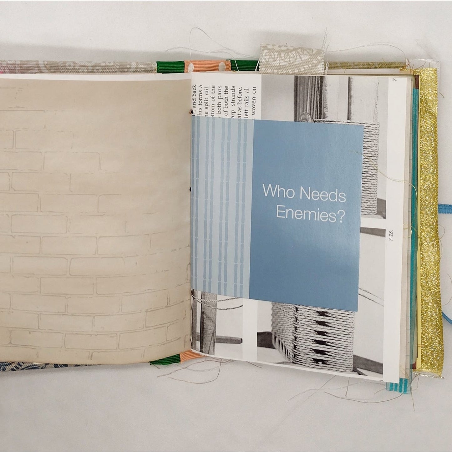 Eclectic Junk Journal 1, Handmade Recycled Journal, Mixed Media Journal