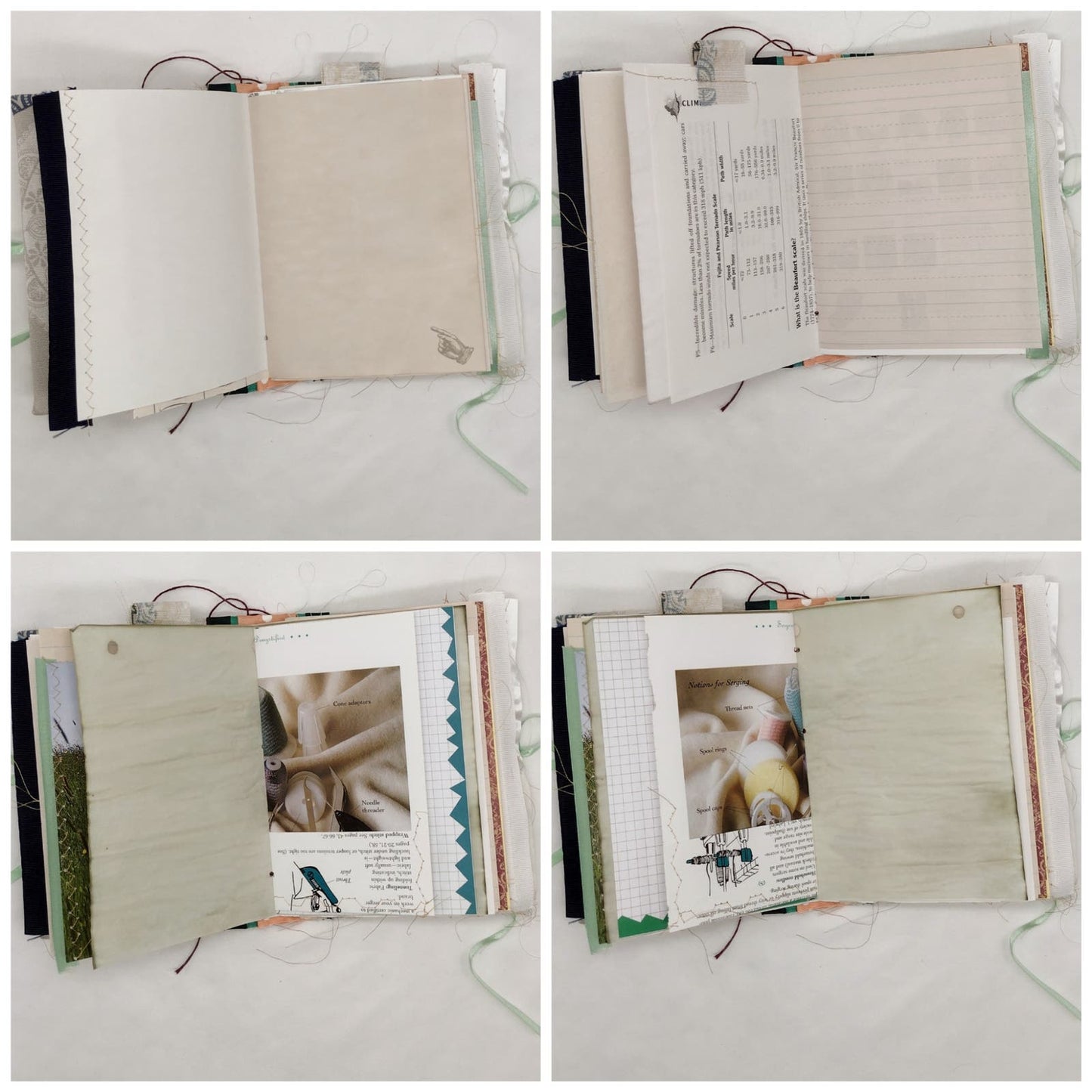 Eclectic Junk Journal 18, Handmade Recycled Journal, Mixed Media Journal