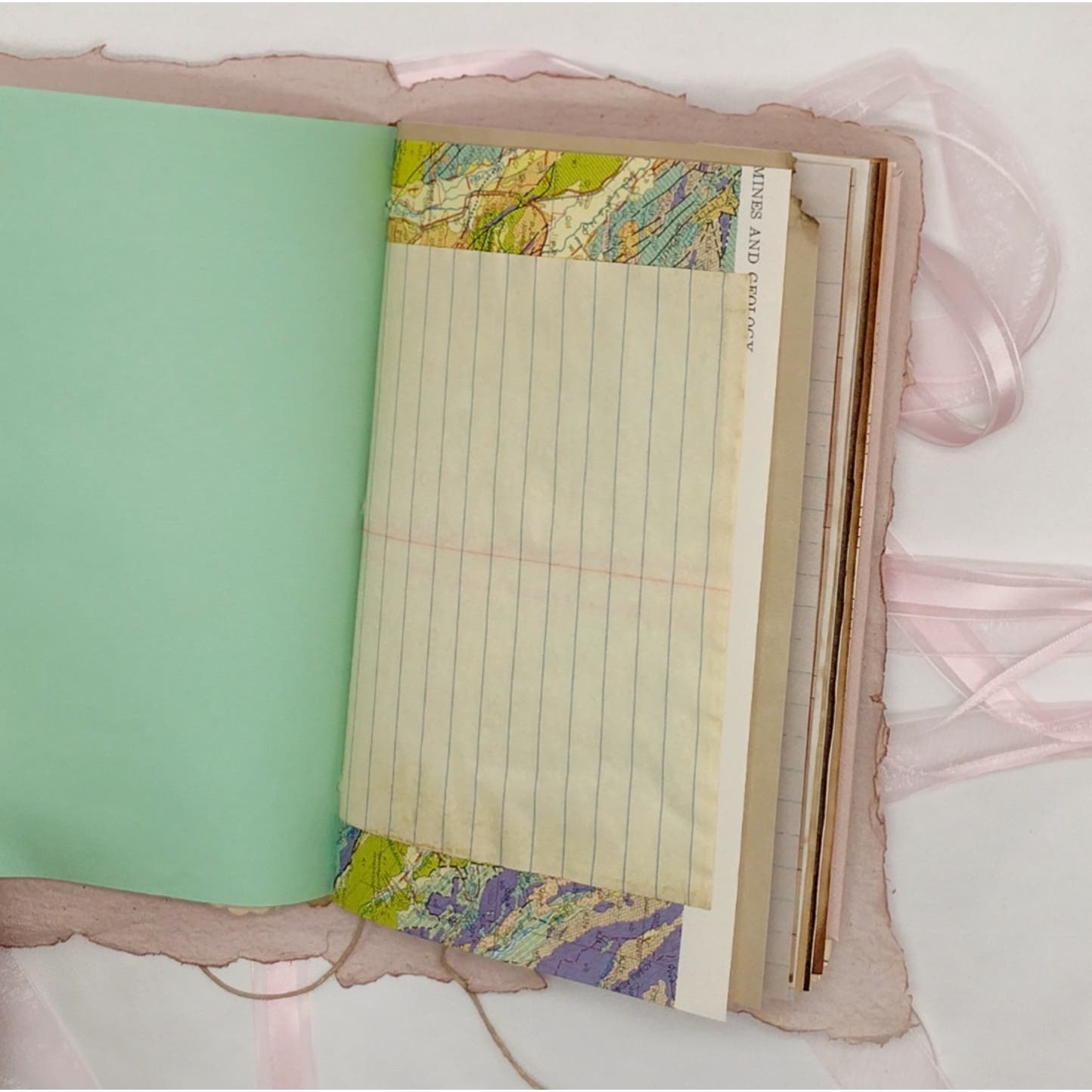 Pink Cover Naked Single Signature Junk Journal