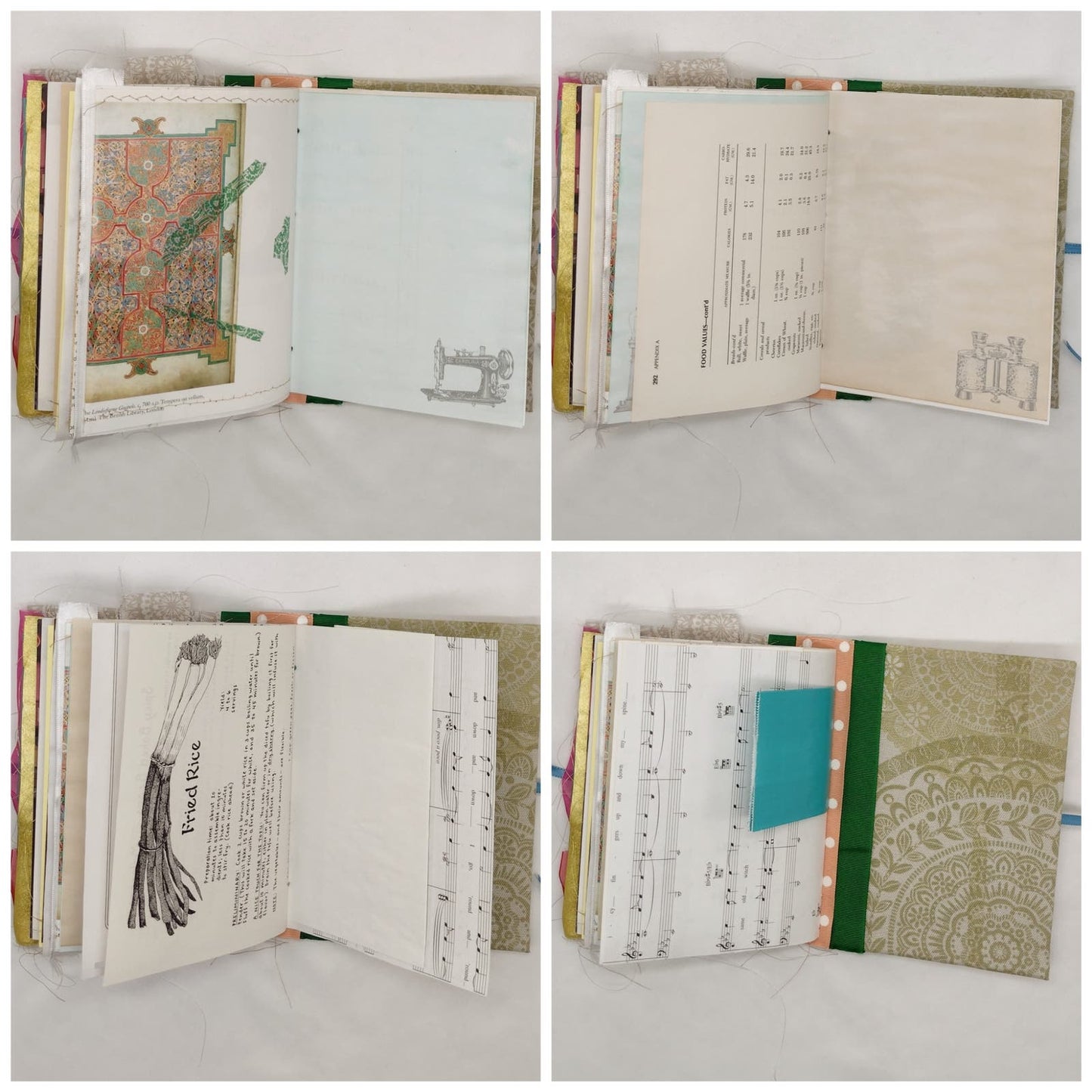 Eclectic Junk Journal 1, Handmade Recycled Journal, Mixed Media Journal