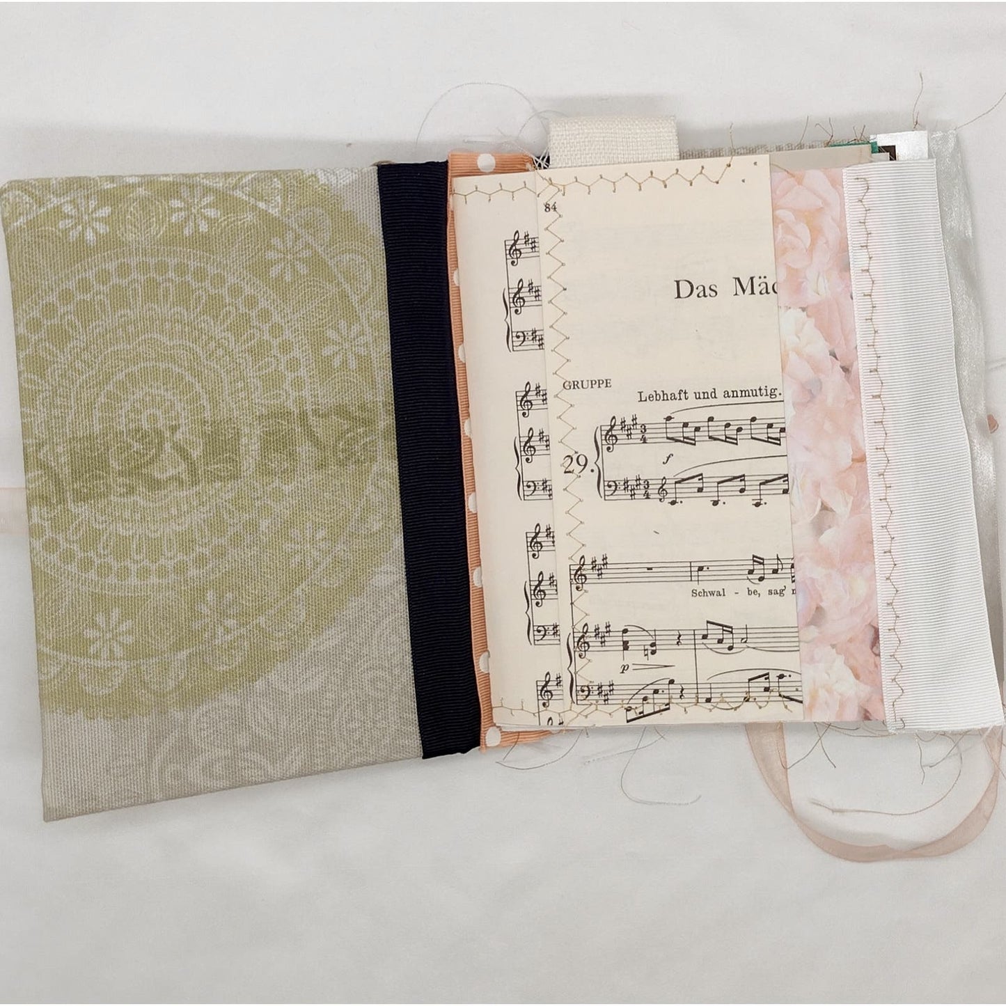 Eclectic Junk Journal 15, Handmade Recycled Journal, Mixed Media Journal