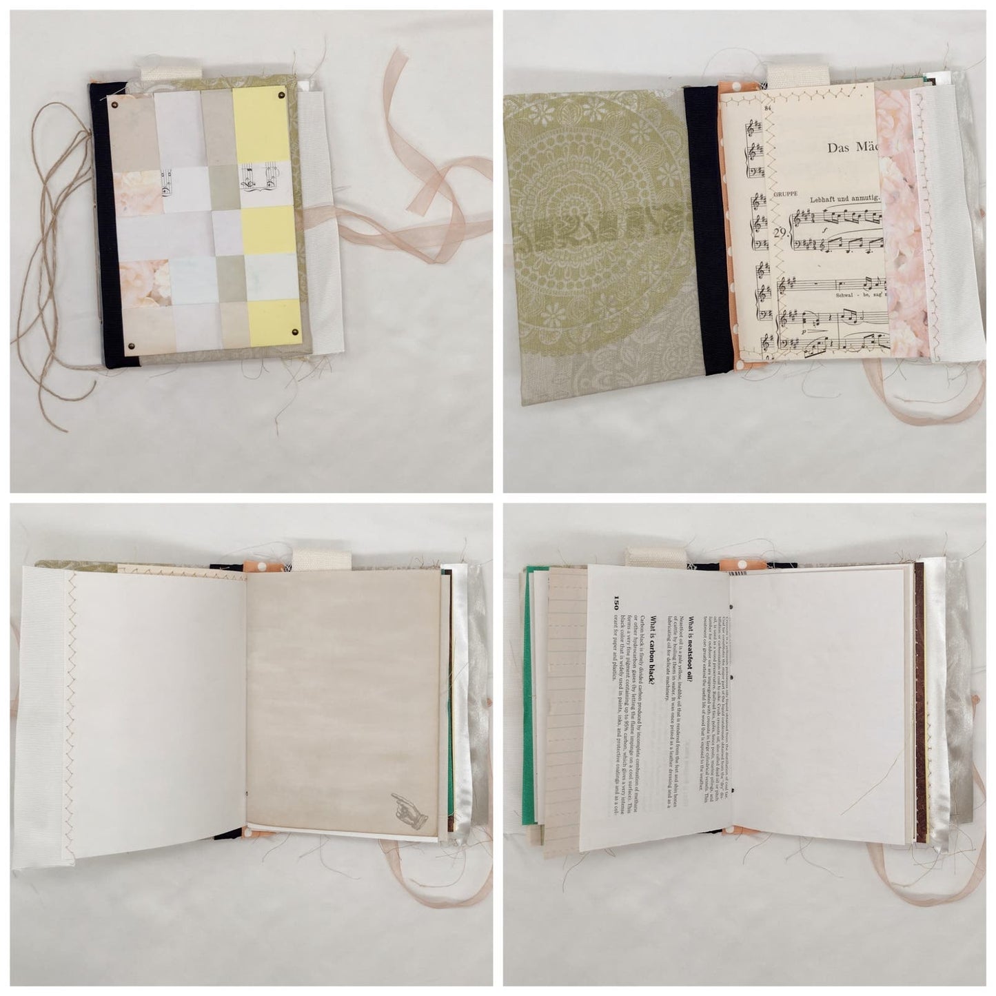Eclectic Junk Journal 15, Handmade Recycled Journal, Mixed Media Journal