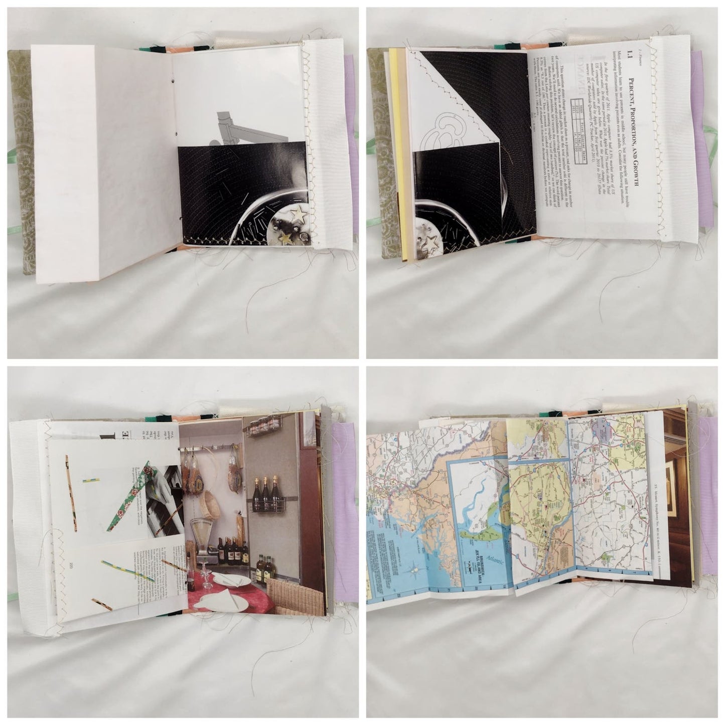 Eclectic Junk Journal 13, Handmade Recycled Journal, Mixed Media Journal