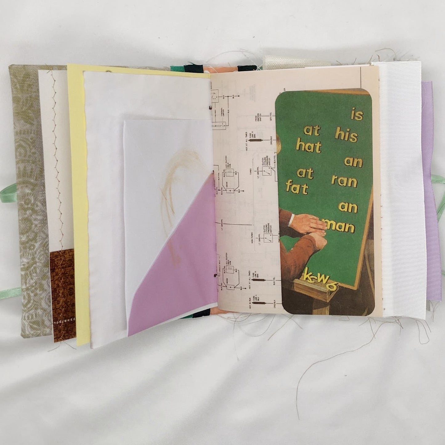 Eclectic Junk Journal 13, Handmade Recycled Journal, Mixed Media Journal