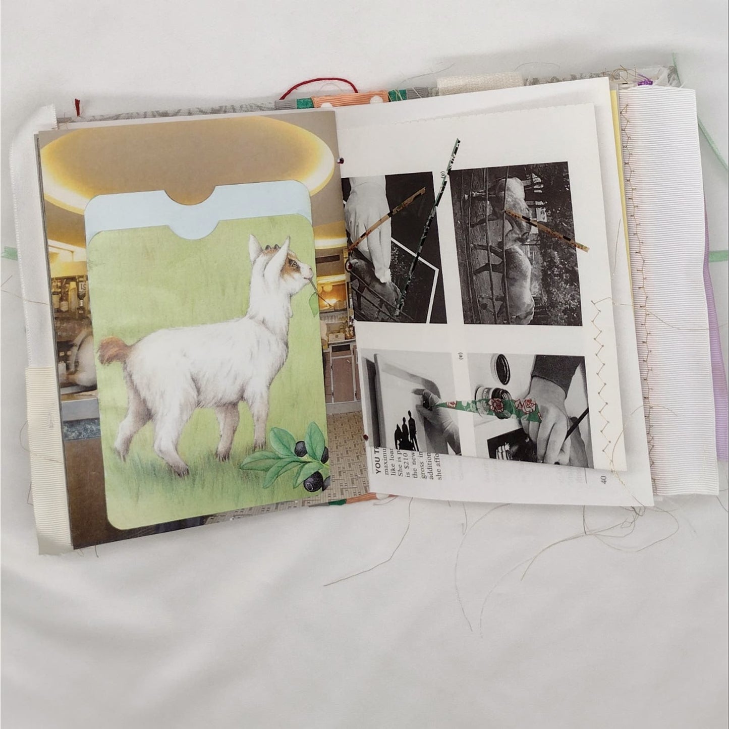 Eclectic Junk Journal 14, Handmade Recycled Journal, Mixed Media Journal