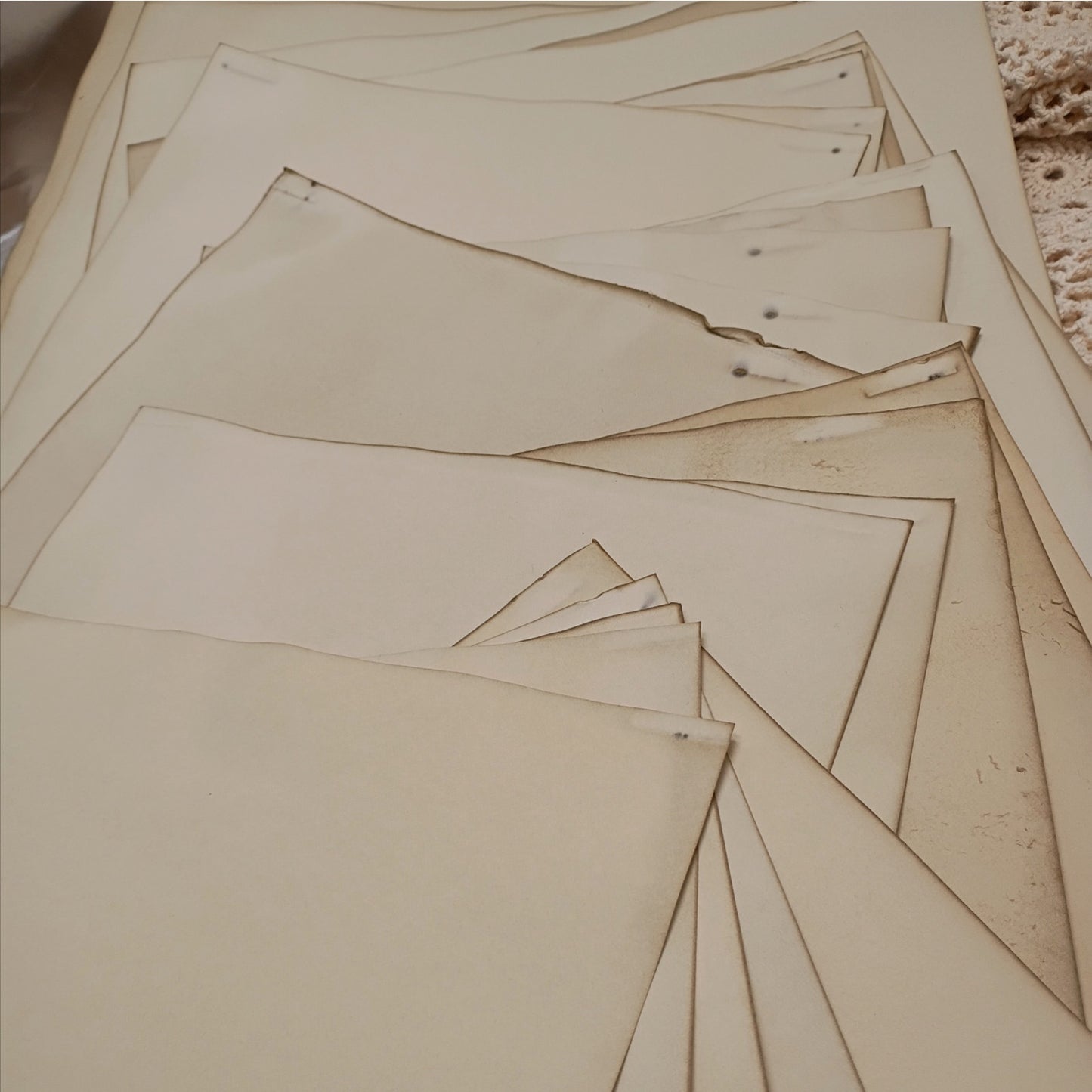 25 Heavy Weight 80 lb Coffee Dyed 8.5"x11" Papers, Brown Hand Dyed Cardstock