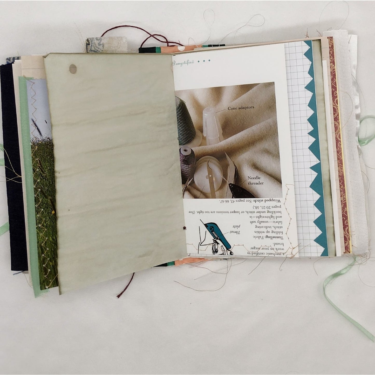 Eclectic Junk Journal 18, Handmade Recycled Journal, Mixed Media Journal