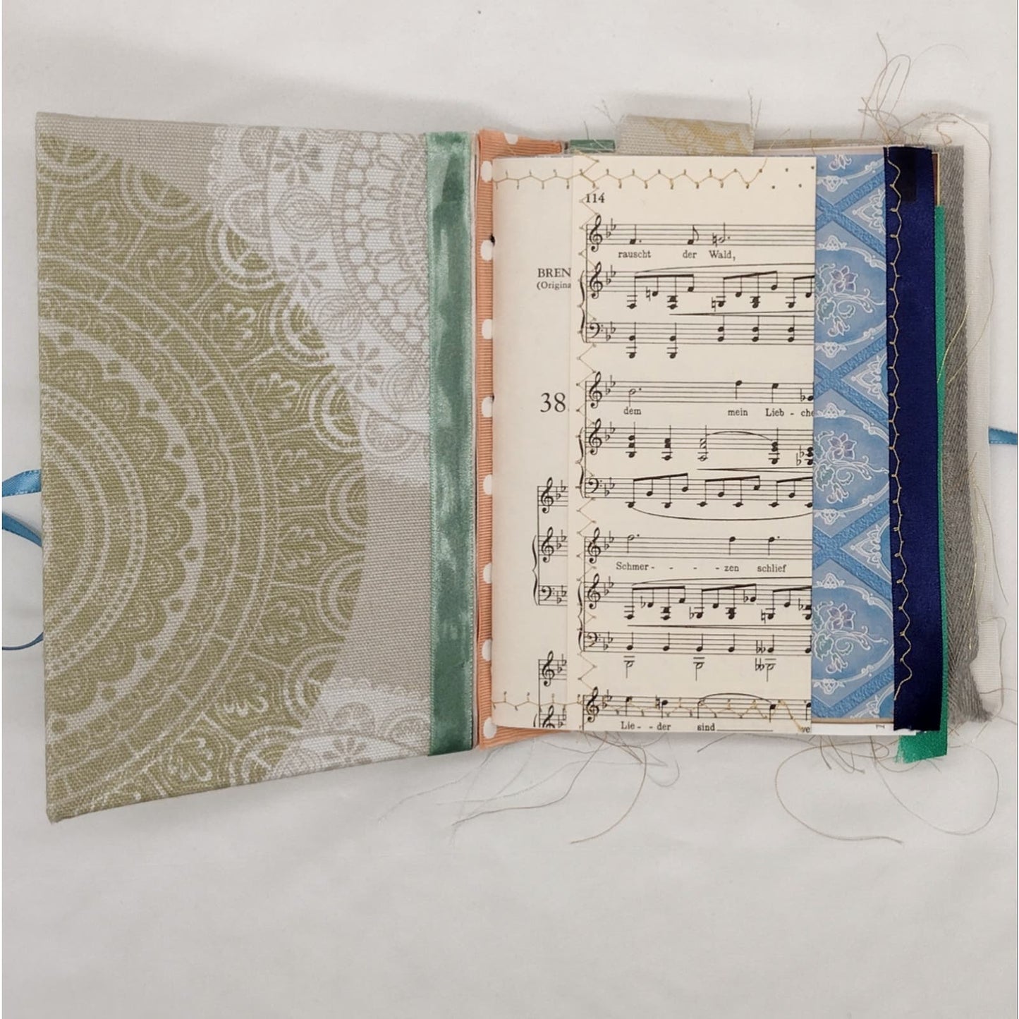 Eclectic Junk Journal 3, Handmade Recycled Journal, Mixed Media Journal