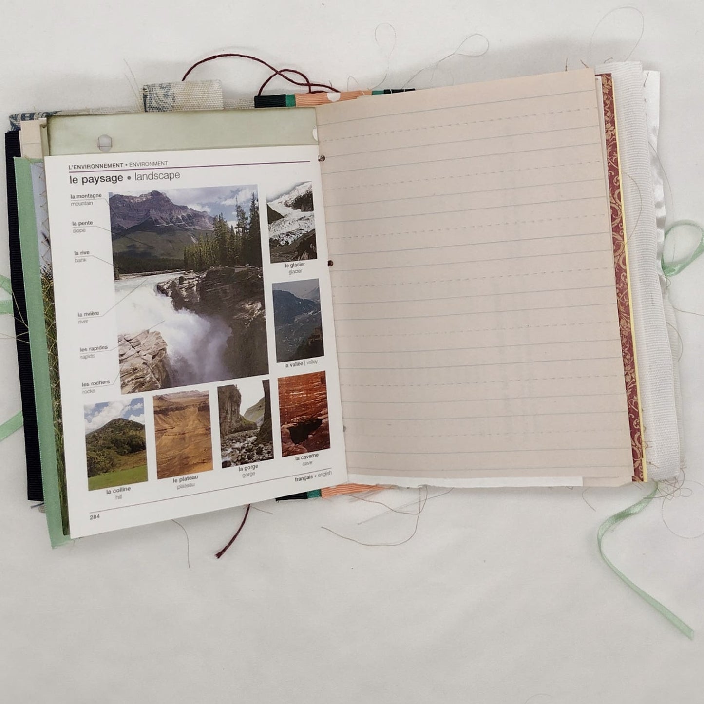 Eclectic Junk Journal 18, Handmade Recycled Journal, Mixed Media Journal