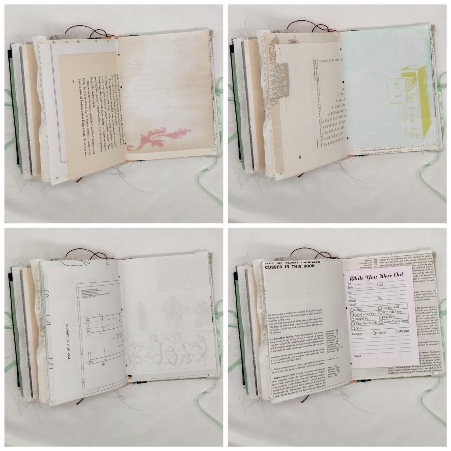 Eclectic Junk Journal 18, Handmade Recycled Journal, Mixed Media Journal