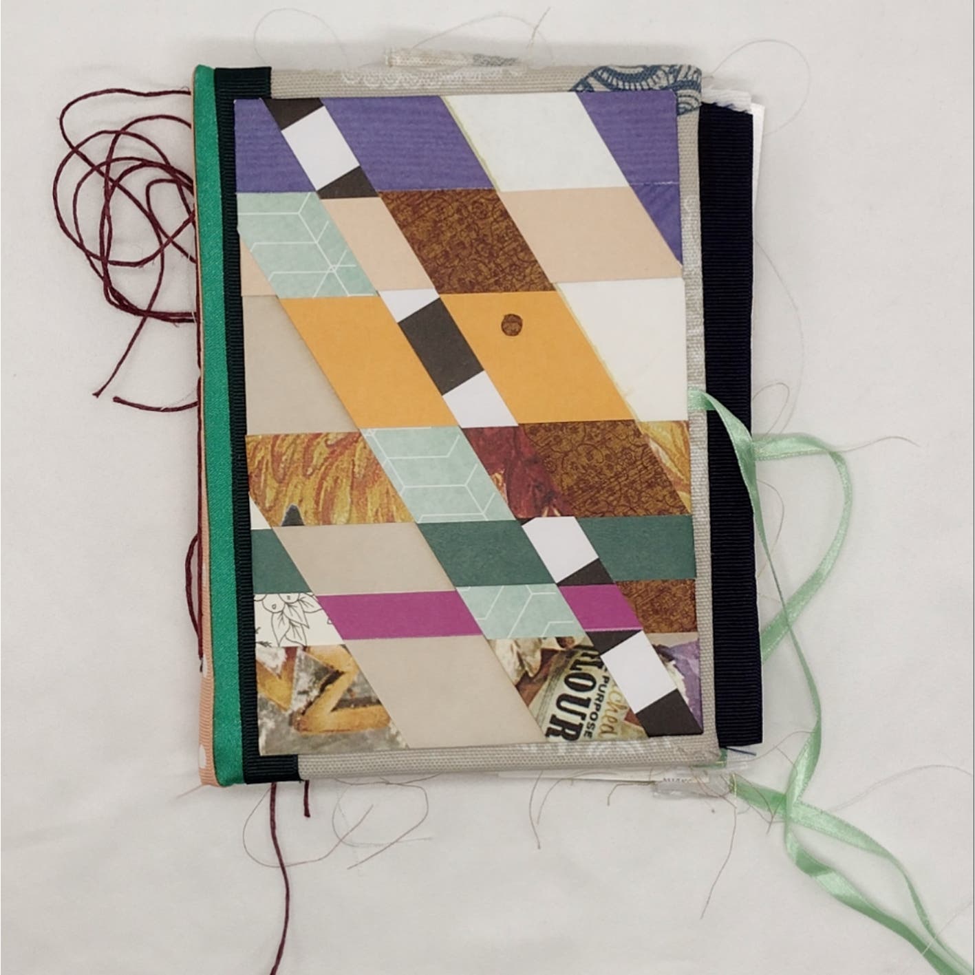 Eclectic Junk Journal 18, Handmade Recycled Journal, Mixed Media Journal