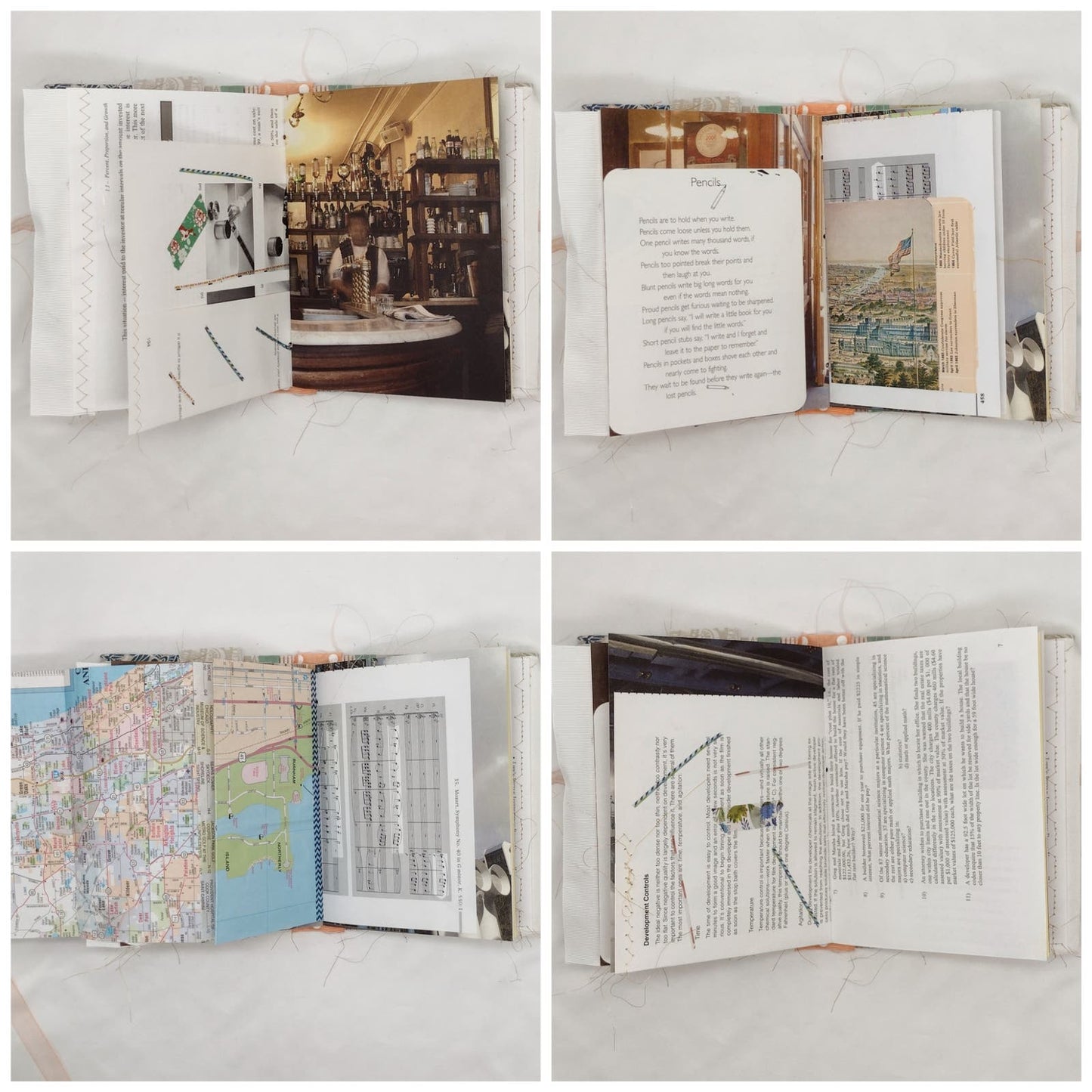 Eclectic Junk Journal 11, Handmade Recycled Journal, Mixed Media Journal