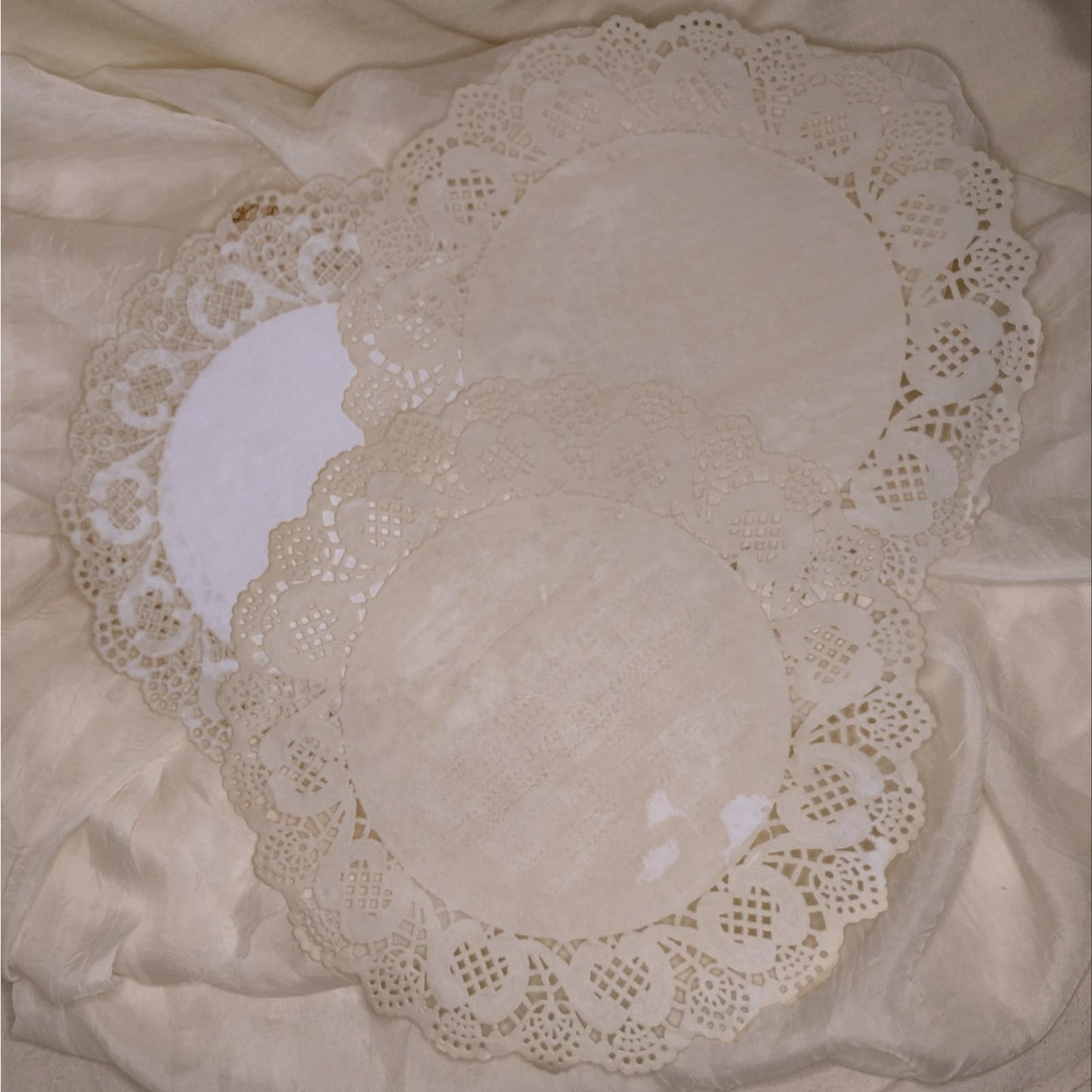 9 Coffee Stained Paper Doilies