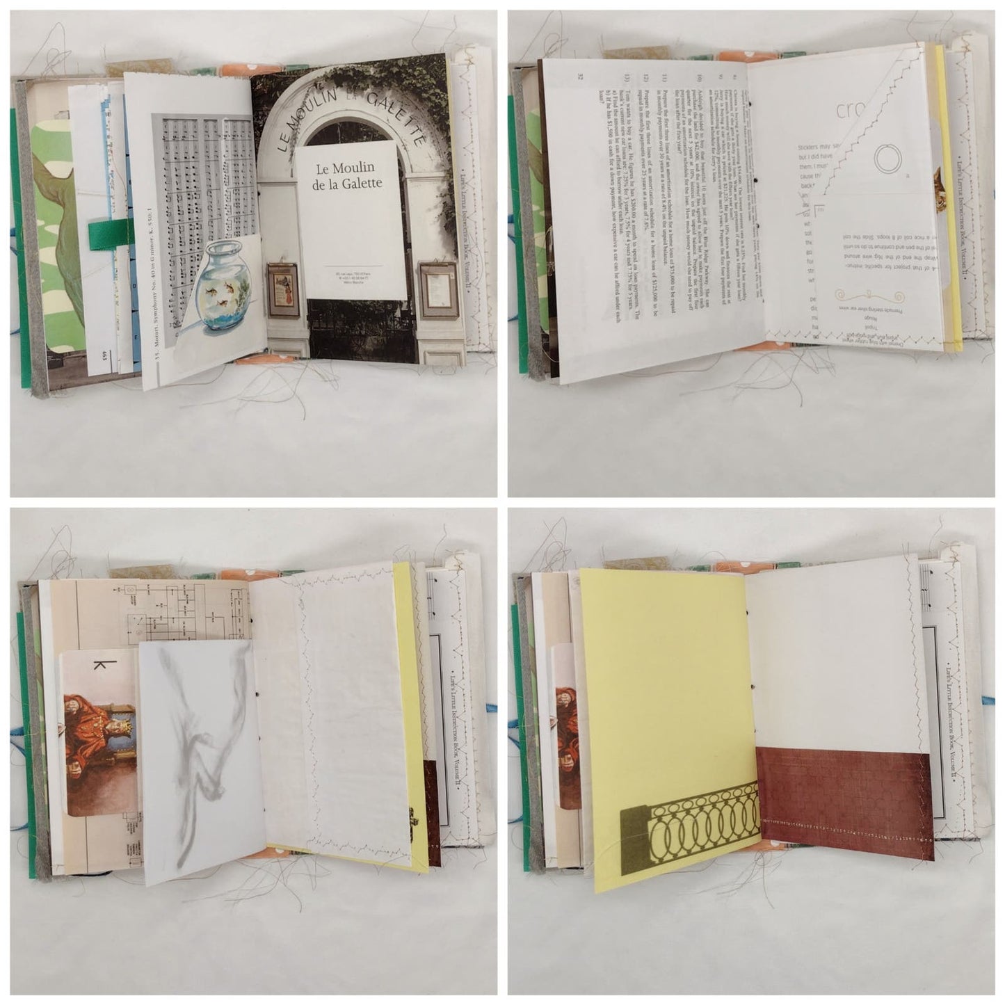 Eclectic Junk Journal 3, Handmade Recycled Journal, Mixed Media Journal
