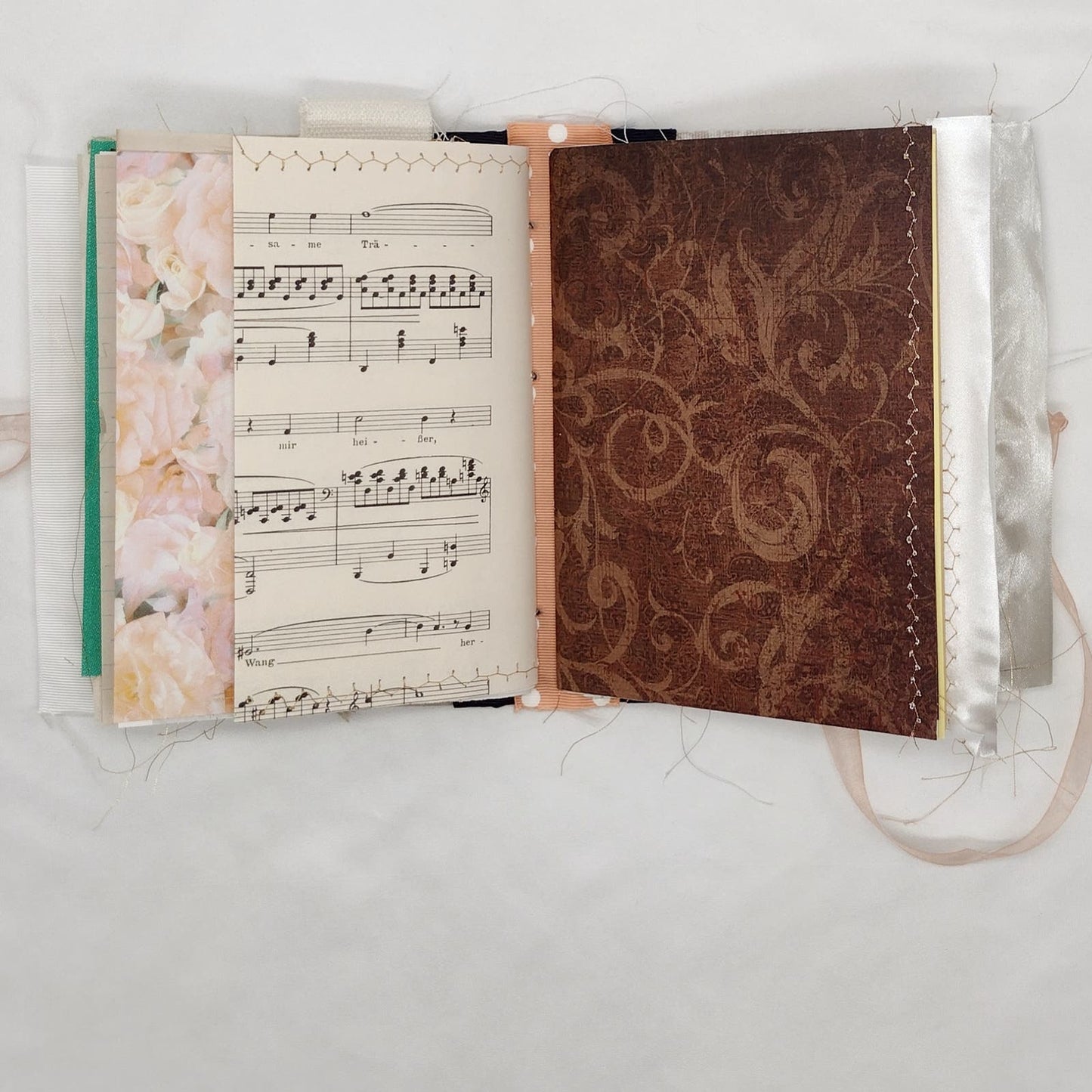 Eclectic Junk Journal 15, Handmade Recycled Journal, Mixed Media Journal