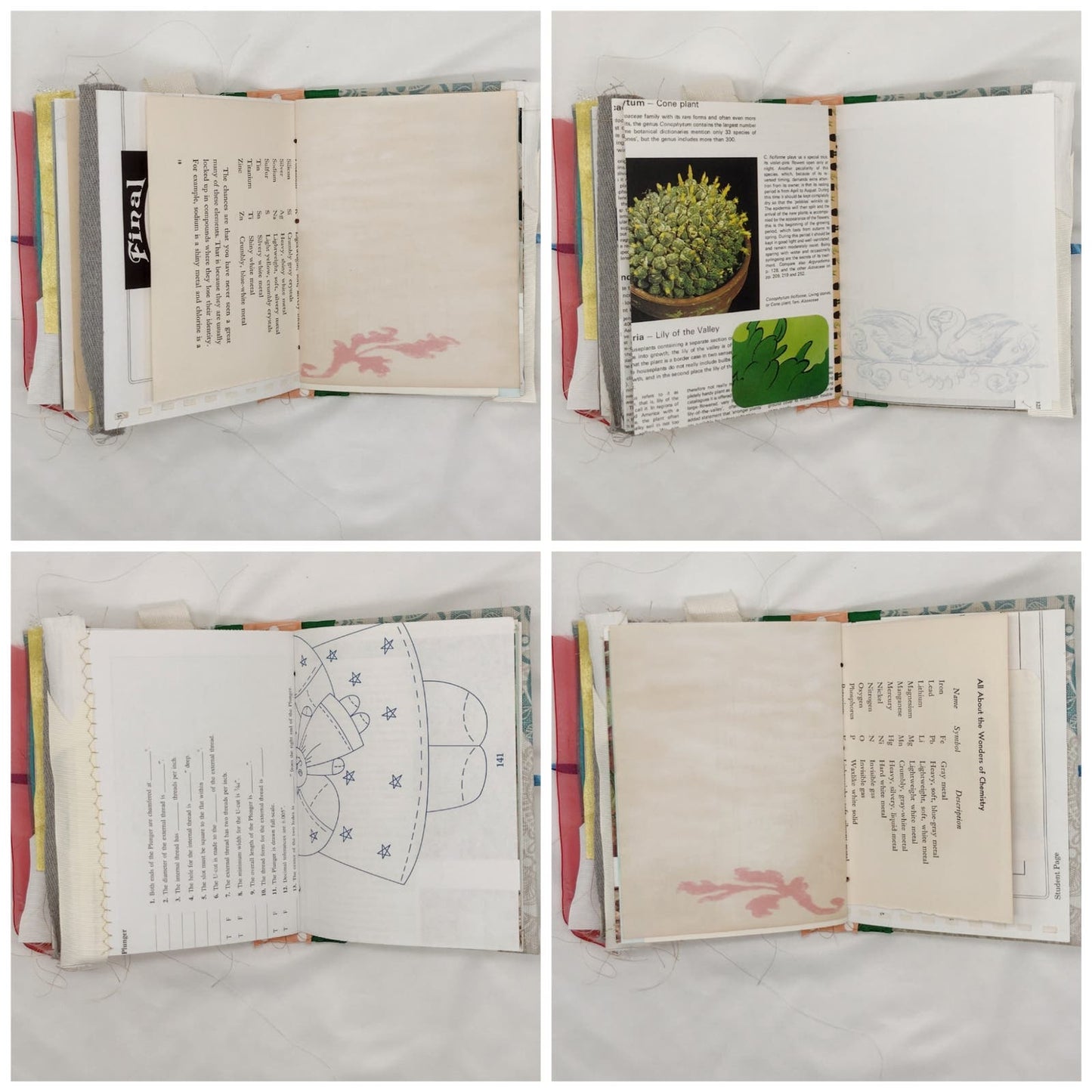 Eclectic Junk Journal 7, Handmade Recycled Journal, Mixed Media Journal