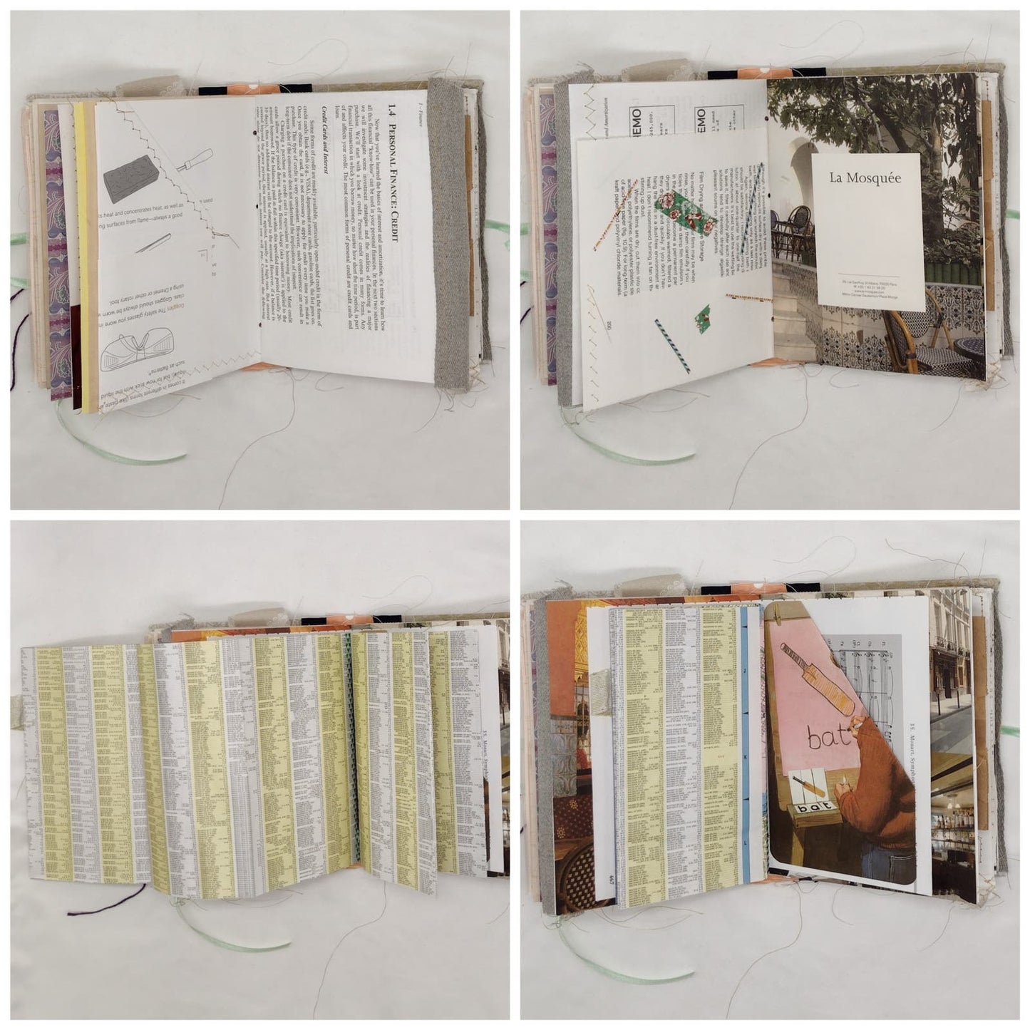 Eclectic Junk Journal 2, Handmade Recycled Journal, Mixed Media Journal