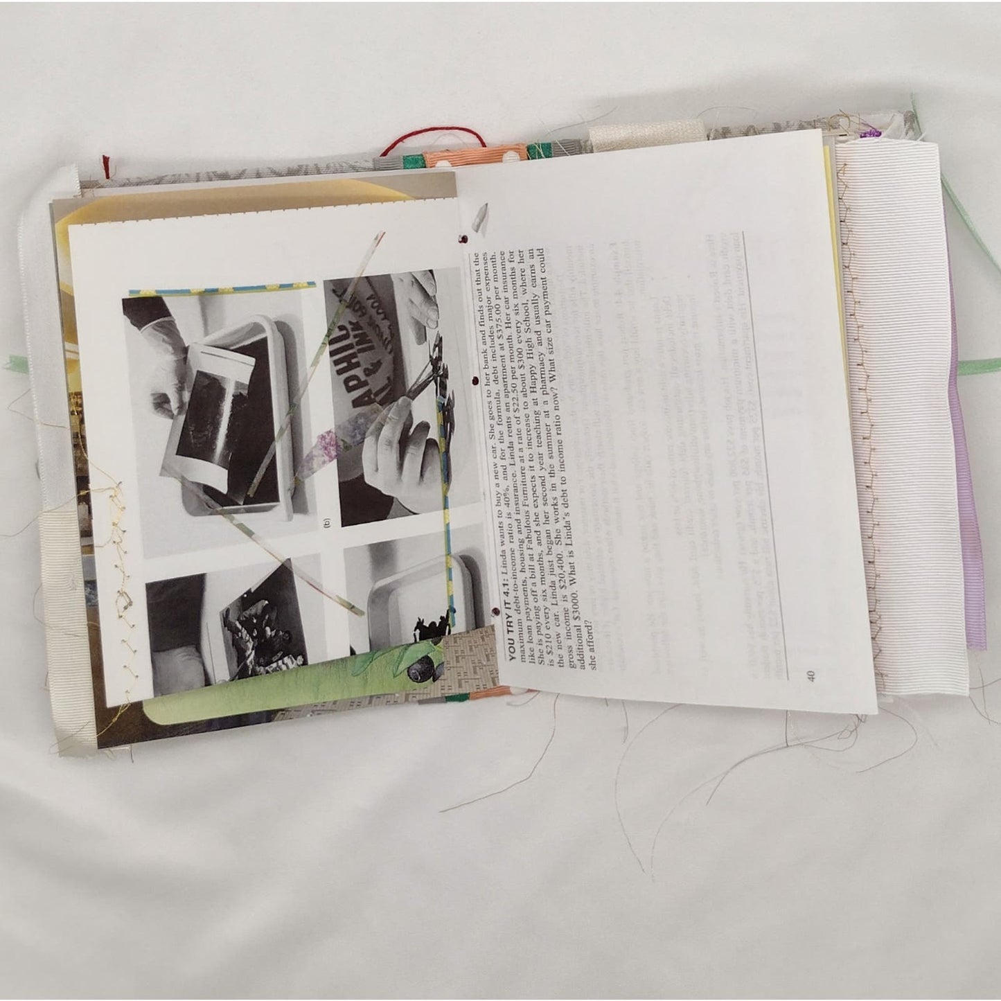 Eclectic Junk Journal 14, Handmade Recycled Journal, Mixed Media Journal