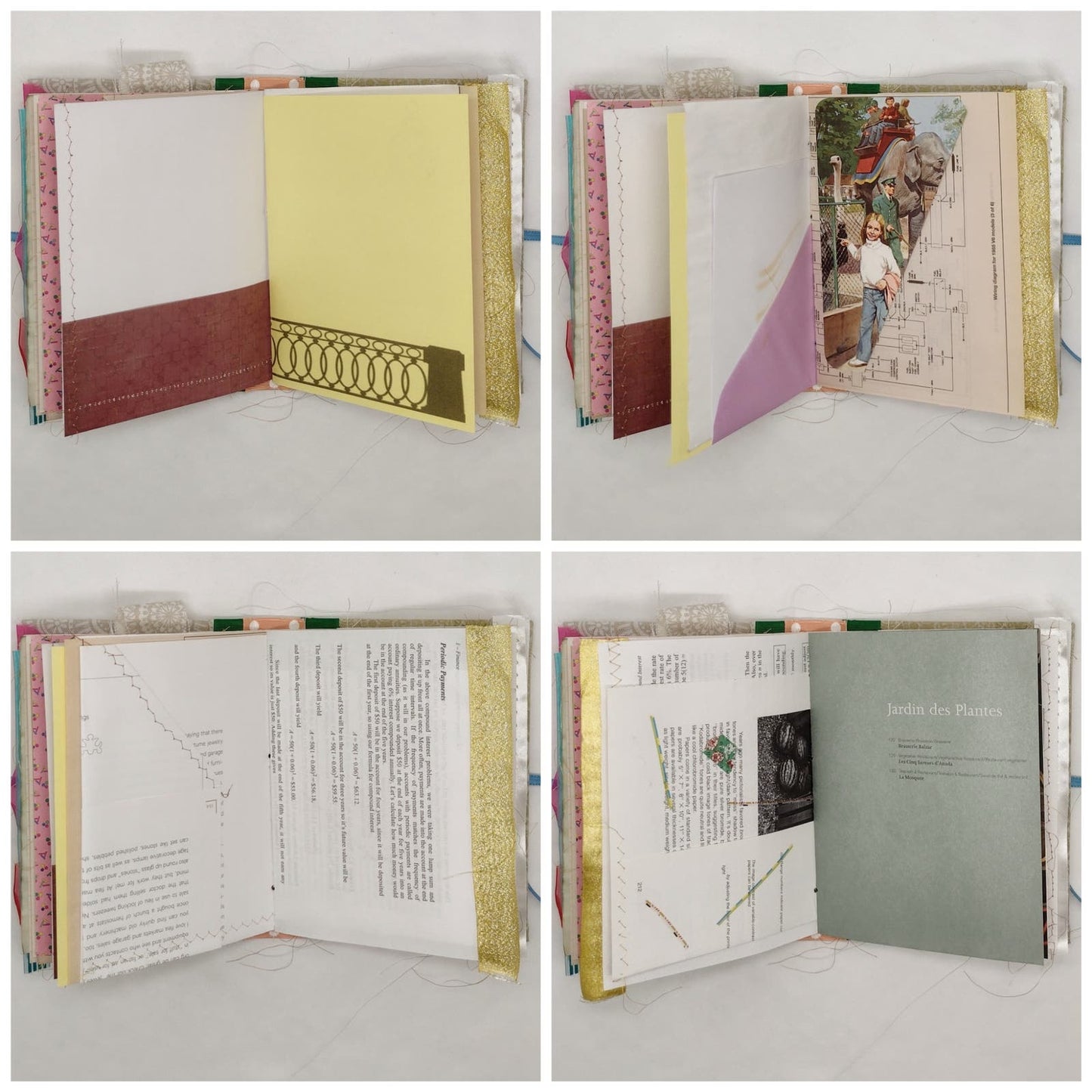 Eclectic Junk Journal 1, Handmade Recycled Journal, Mixed Media Journal