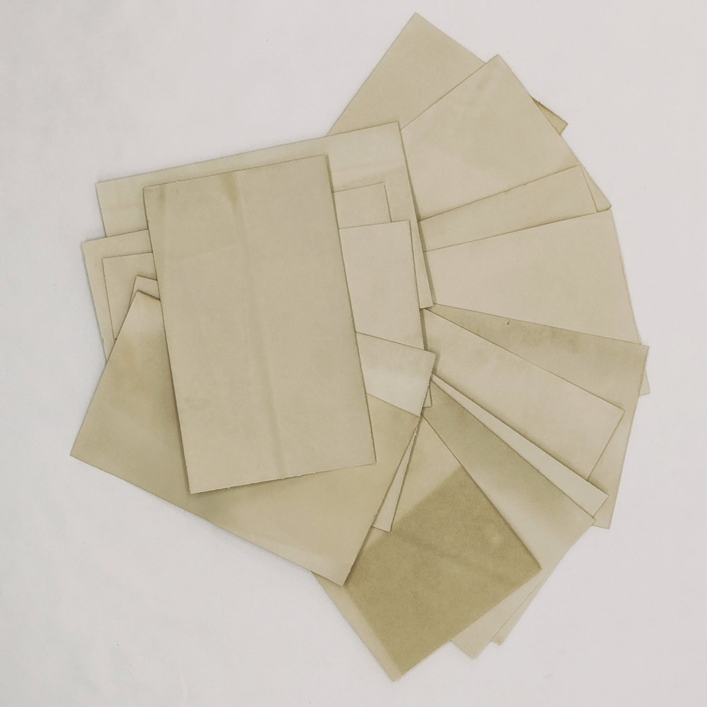 Coffee Dyed Papers Variety Pack, Coffee Dyed Cards, Hand Dyed Papers, Junk Journal Supply