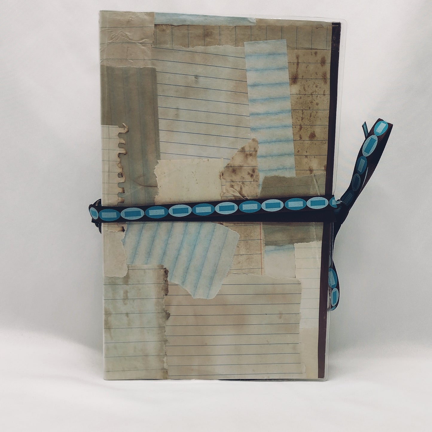 Junk Journal with Protective Cover, Handmade Mixed Media Journal