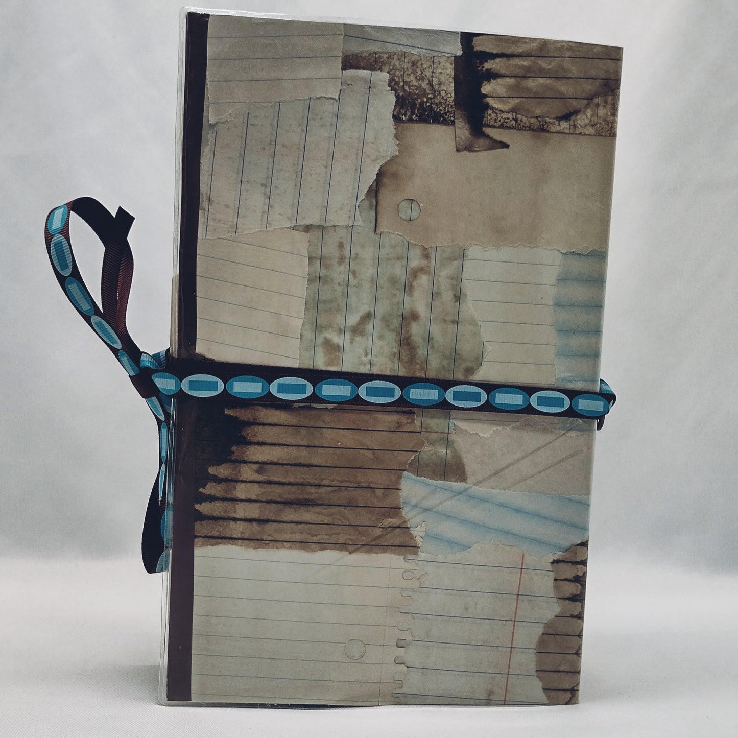 Junk Journal with Protective Cover, Handmade Mixed Media Journal