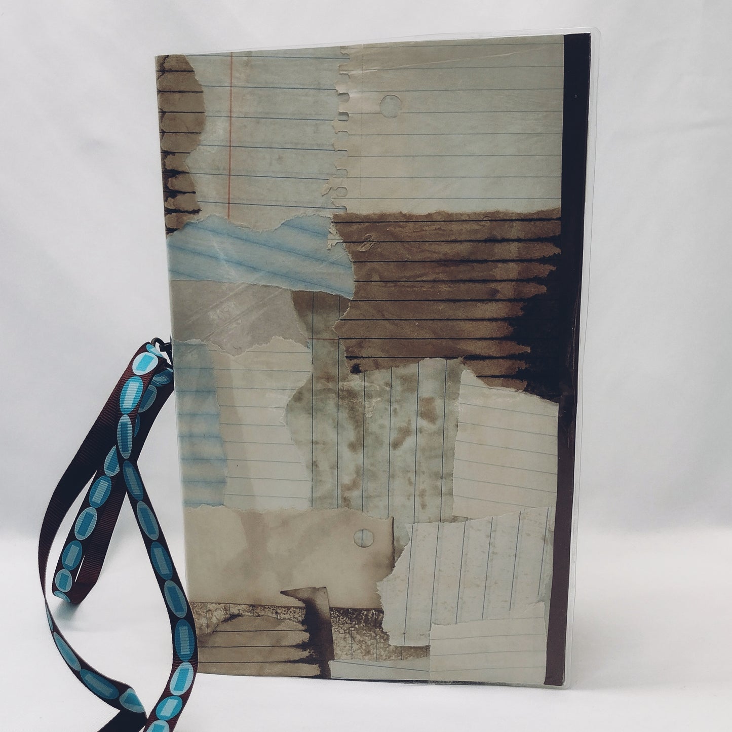 Junk Journal with Protective Cover, Handmade Mixed Media Journal