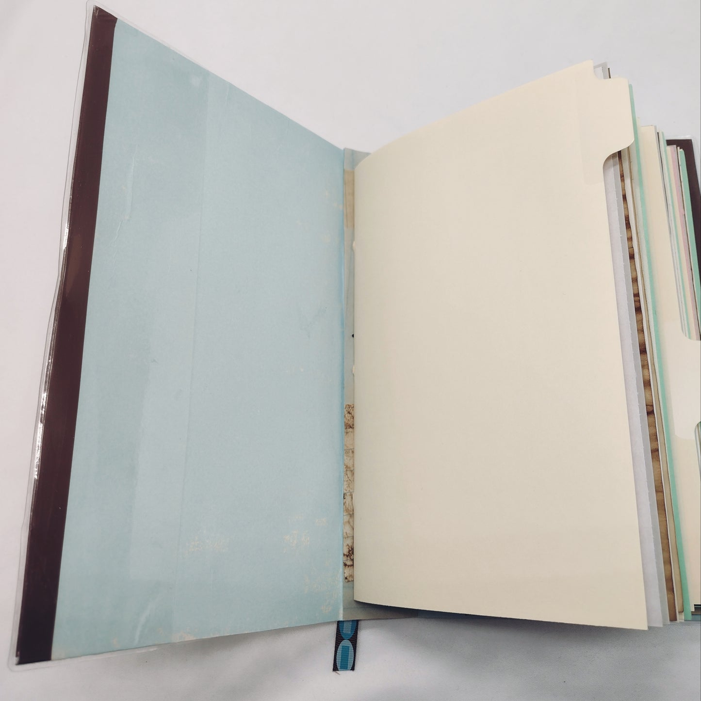 Junk Journal with Protective Cover, Handmade Mixed Media Journal