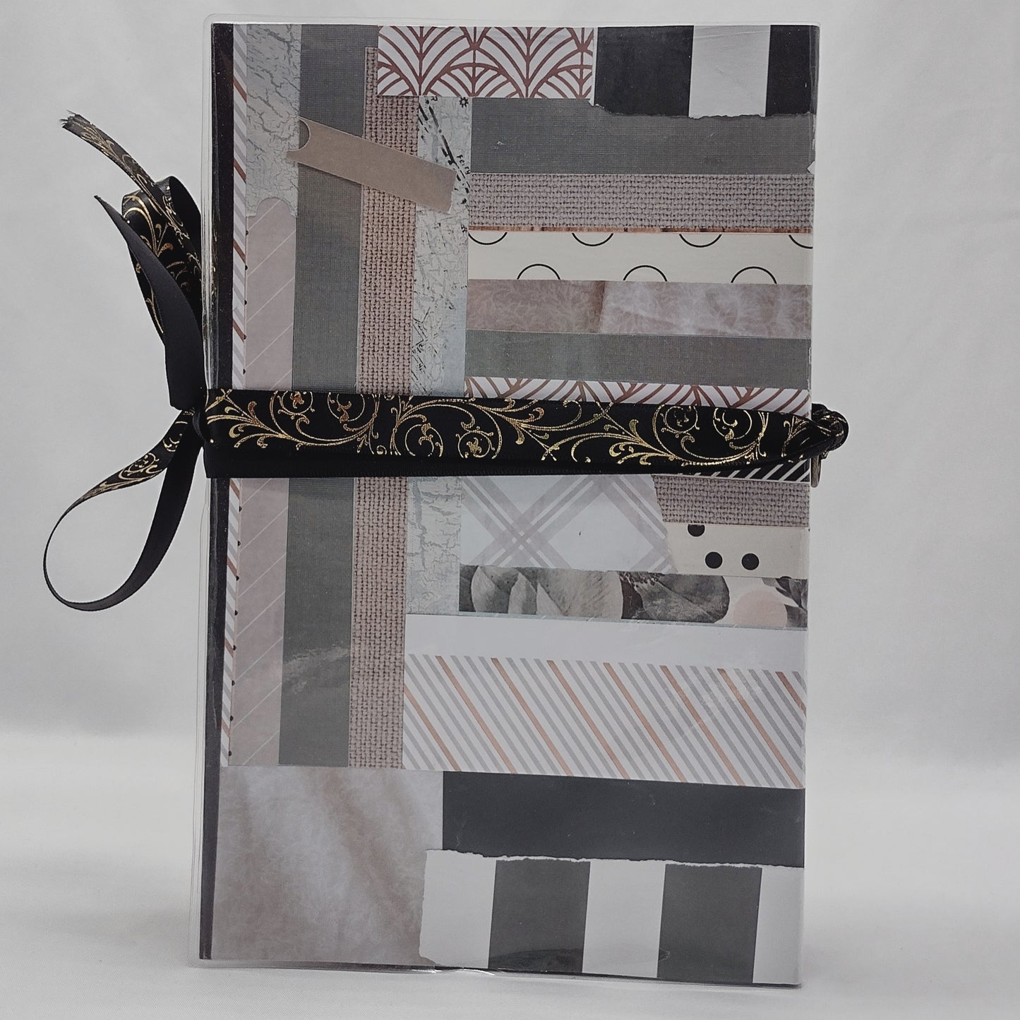 Junk Journal with Protective Cover, Handmade Mixed Media Journal