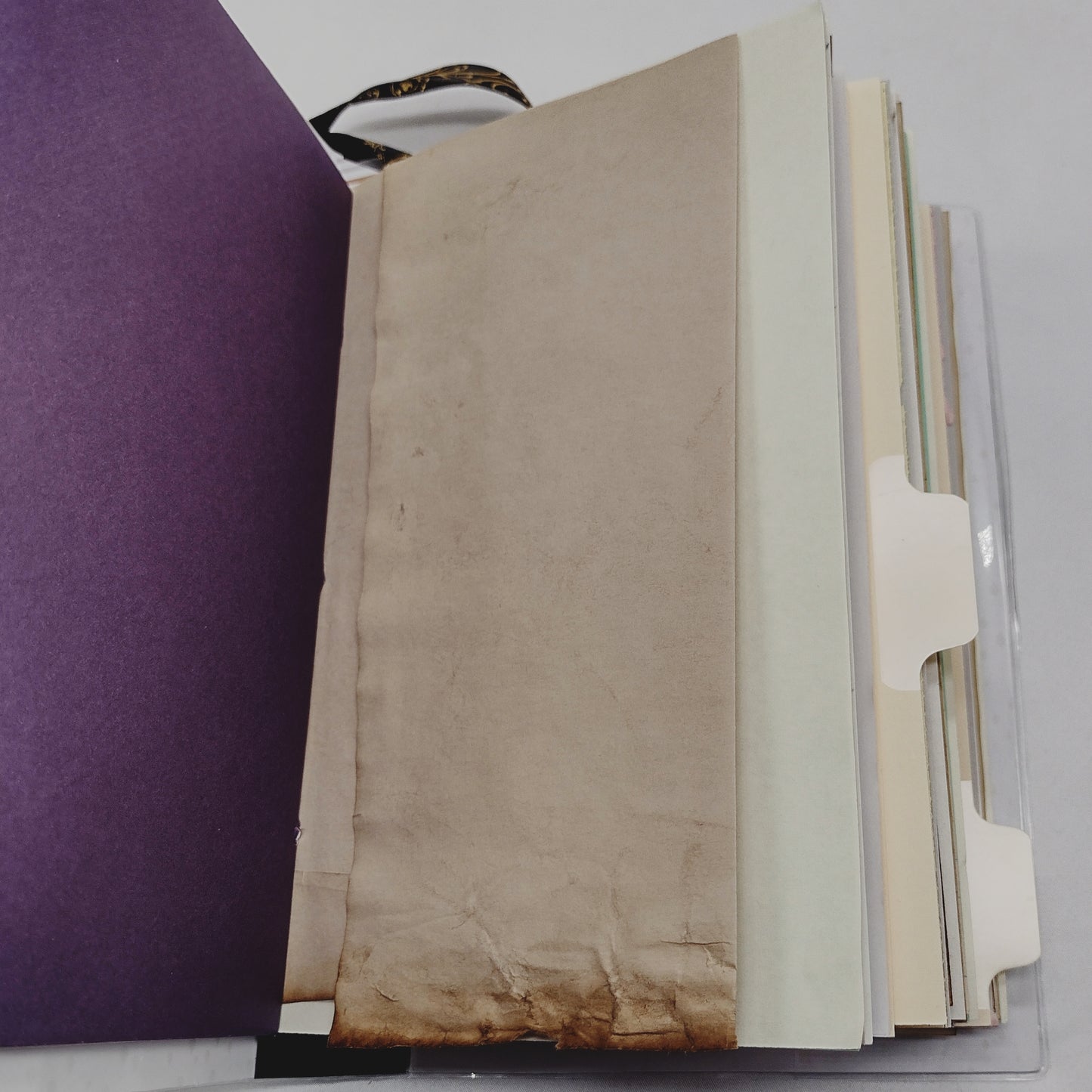 Junk Journal with Protective Cover, Handmade Mixed Media Journal