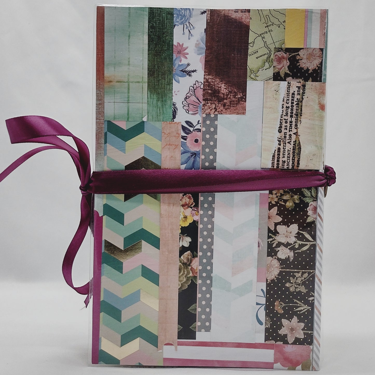 Junk Journal with Protective Cover, Handmade Mixed Media Journal