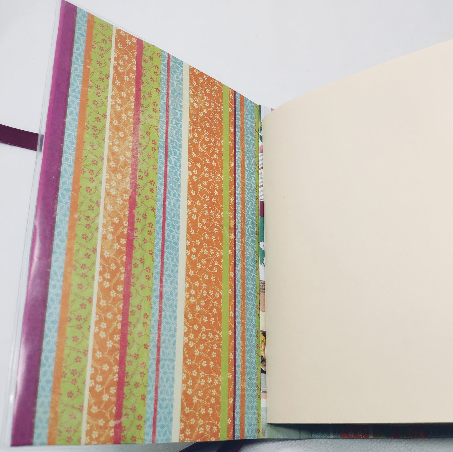 Junk Journal with Protective Cover, Handmade Mixed Media Journal