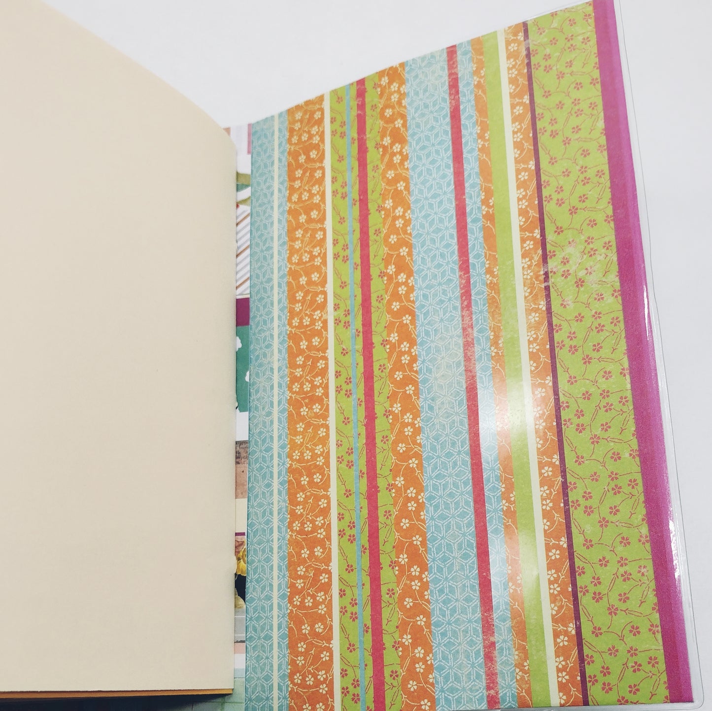 Junk Journal with Protective Cover, Handmade Mixed Media Journal