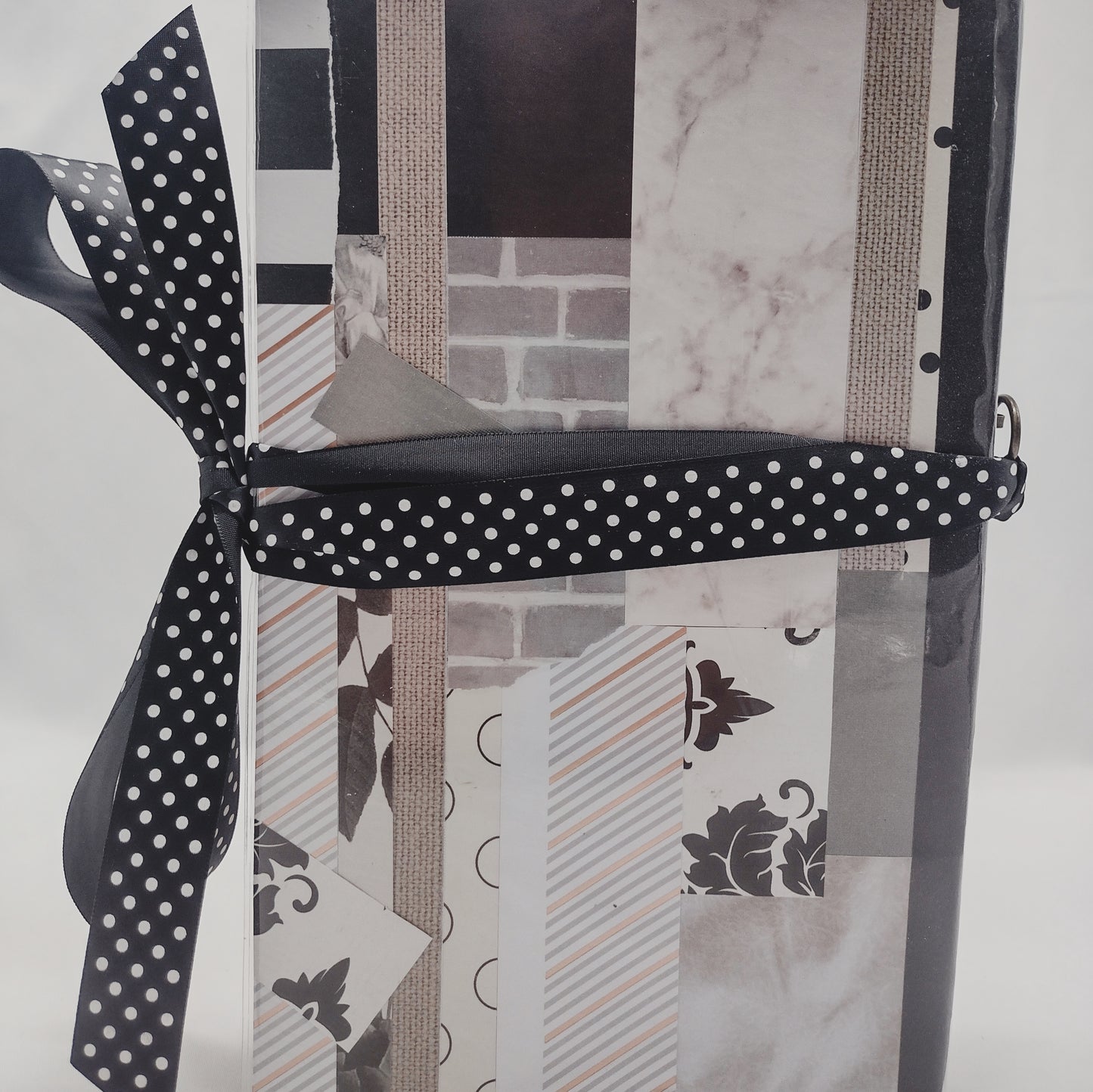 Junk Journal with Protective Cover, Handmade Mixed Media Journal