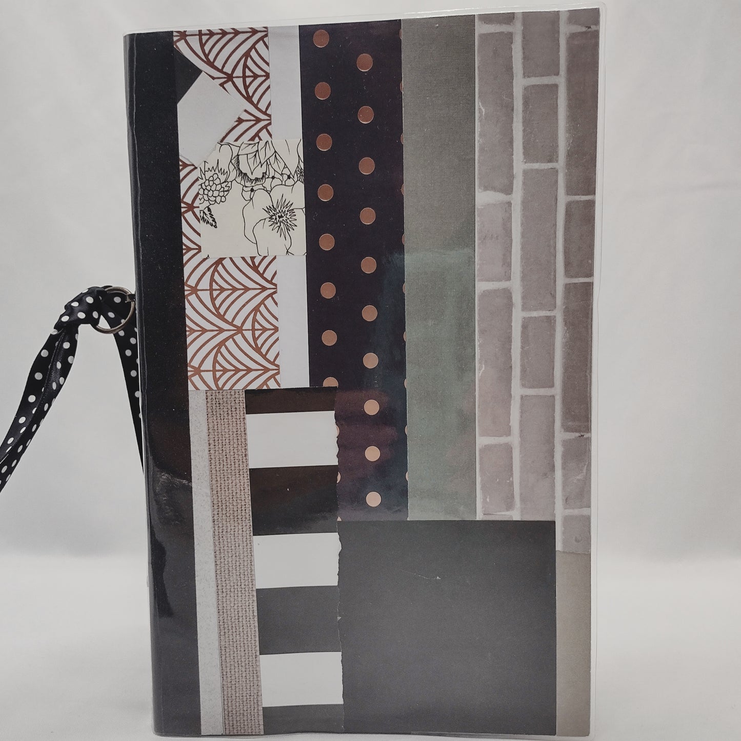 Junk Journal with Protective Cover, Handmade Mixed Media Journal