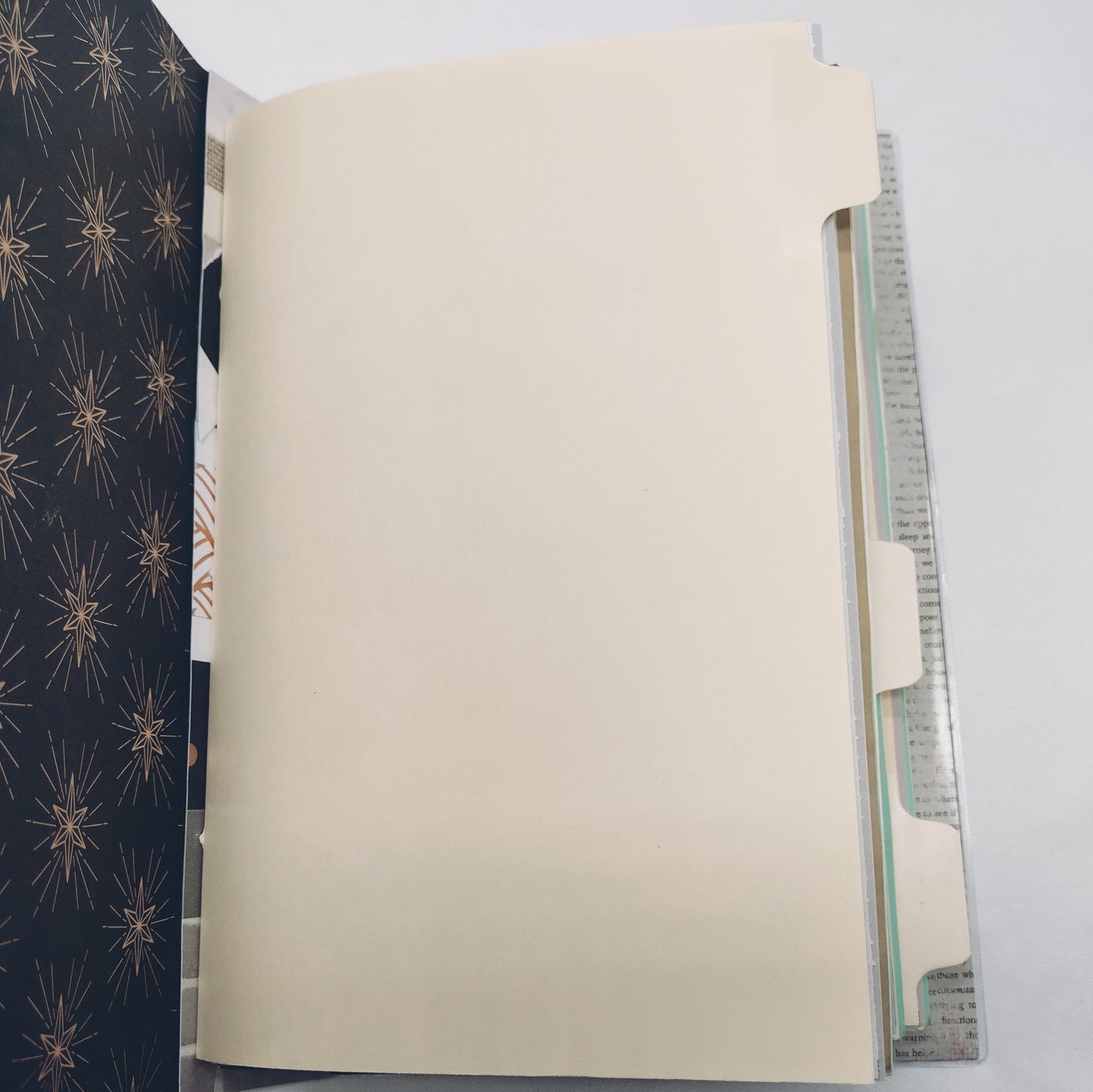 Junk Journal with Protective Cover, Handmade Mixed Media Journal