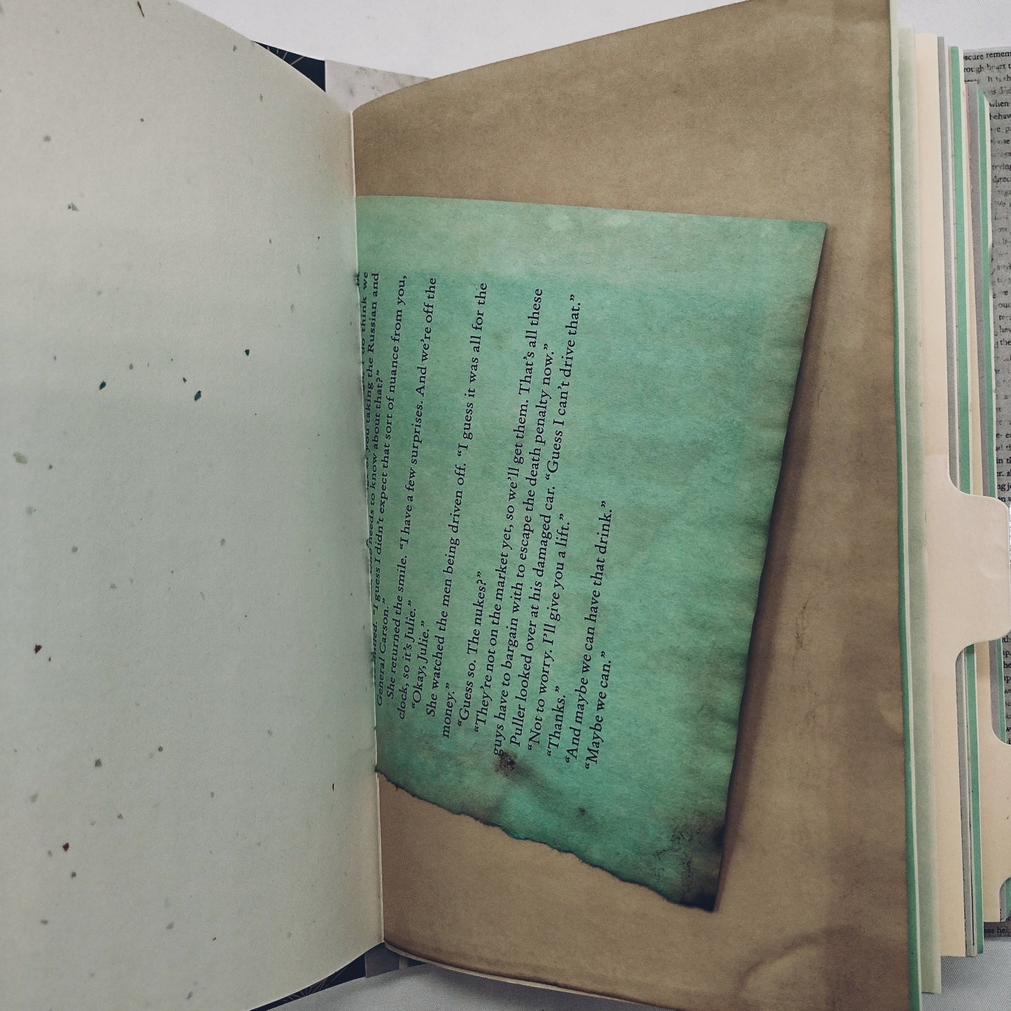 Junk Journal with Protective Cover, Handmade Mixed Media Journal
